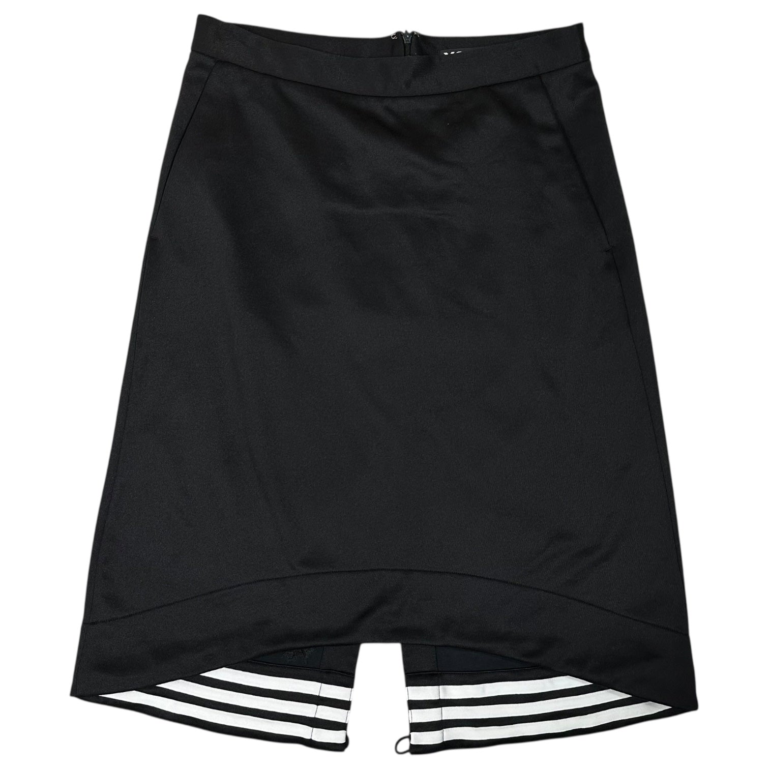 Y-3(ワイスリー) Three-Stripe Truck Skirt 3本ライン トラック スカート M ブラック×ホワイト