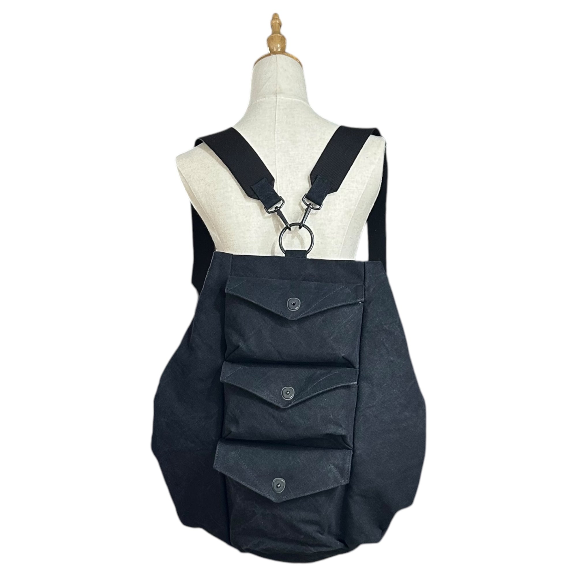 Y's for men(ワイズフォーメン) 25SS C6 CANVAS BIO MILITARY RUCKSACK キャンバス バイオ ミリタリー リュック サック バックパック MP-I01-061-1-03 FREE ブラック タグ付属 国内参考定価72,600円(税込)