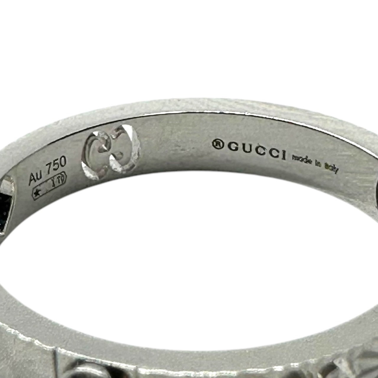 GUCCI(グッチ) K18 white gold icon ring K18 ホワイトゴールド アイコン リング 14号 ホワイトゴールド