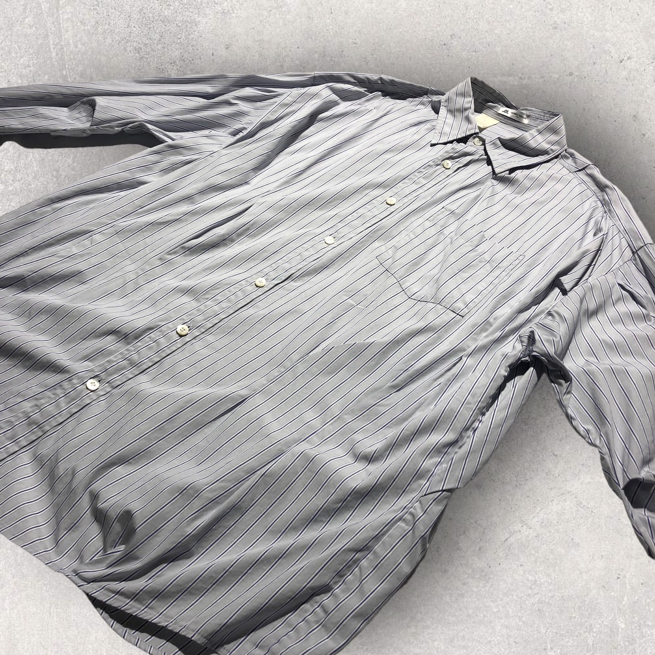 N.HOOLYWOOD × Thomas Mason(エヌハリウッド×トーマスメイソン) RANDOM TACKEDSHIRT 1201-SH06-043 38(M程度) ブルー コンパイルライン