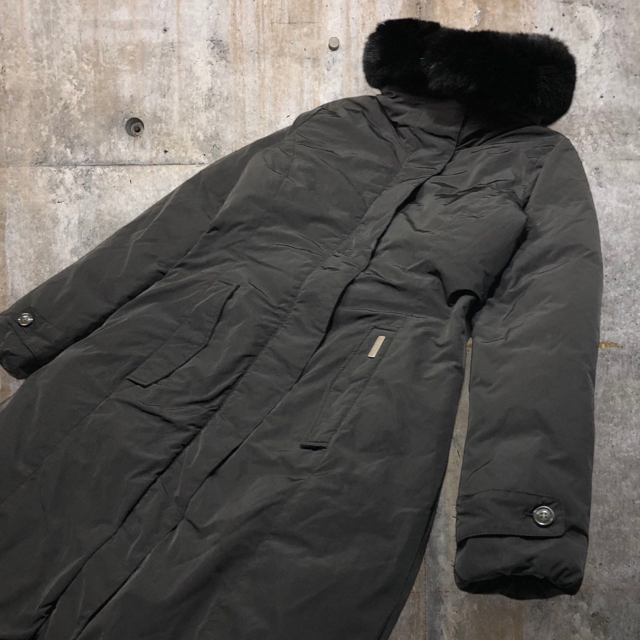 WOOLRICH(ウールリッチ) LUXURY VANCOUVER/フォックスファーダウンコート/ダウンジャケット 1502253 XS ブラック WOOLRICH WOOLEN MILLS