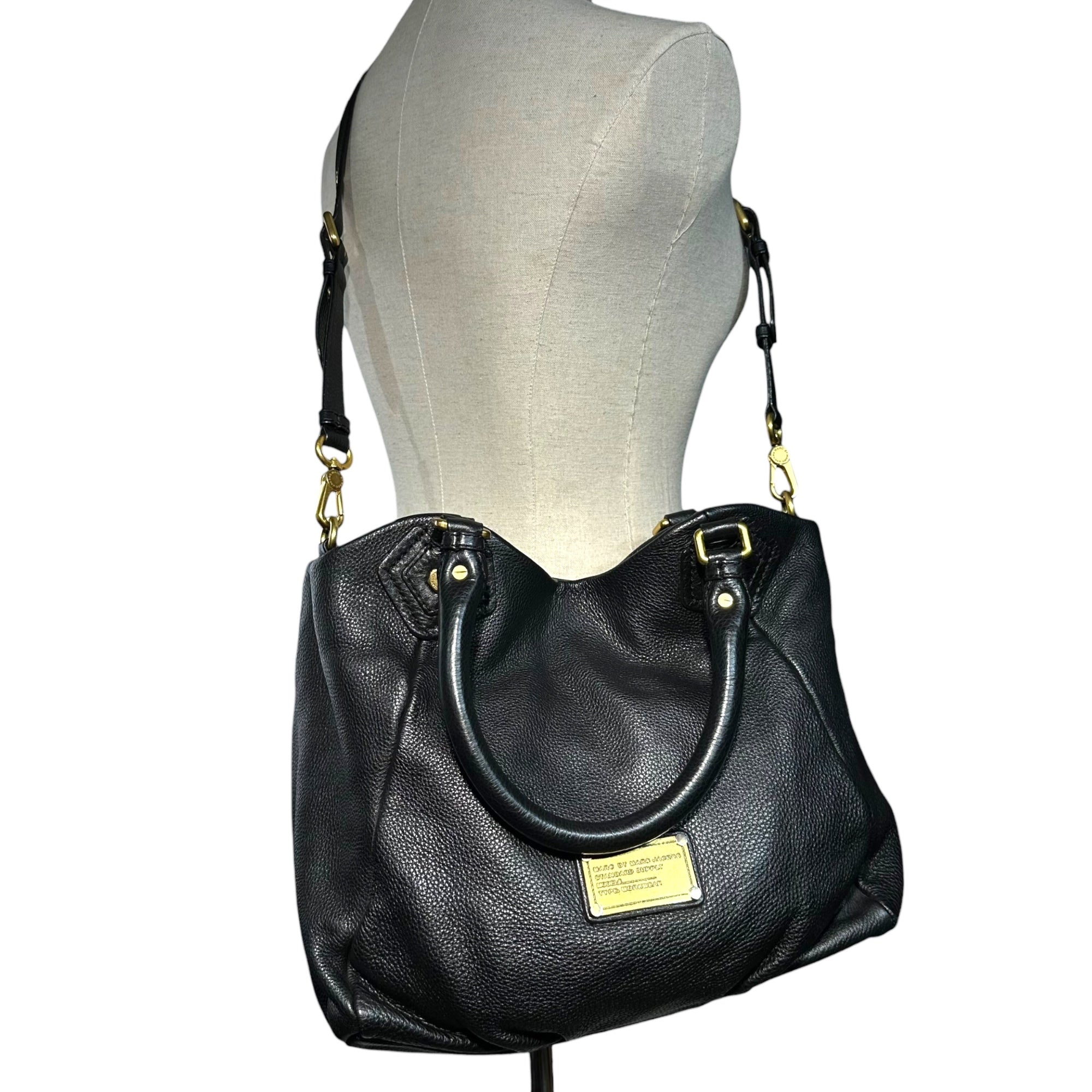 MARC by MARC JACOBS(マークバイマークジェイコブス) 2-Way Leather Shoulder Bag 2ウェイ レザー ショルダー バッグ ブラック