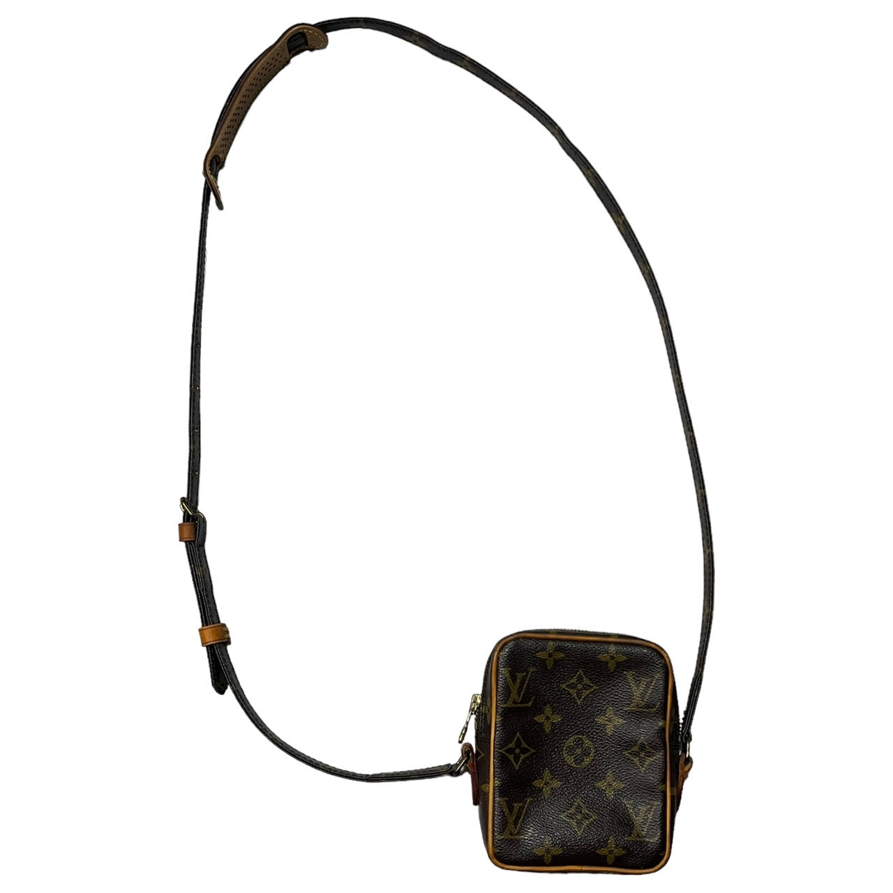 LOUIS VUITTON(ルイヴィトン) 89's mini danube/ミニダヌーブ/ポシェット/ポーチ/80s/VINTAGE/ヴィンテージ M45268 ブラウン 製造番号:8907SL