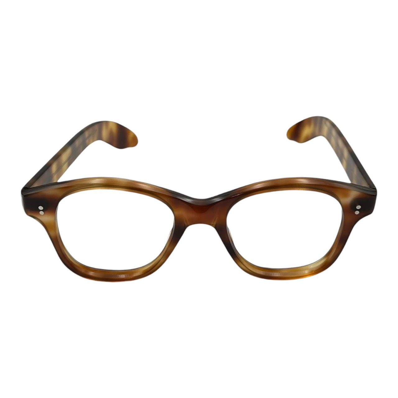 FRENCH VINTAGE(フレンチヴィンテージ) 50's Wellington Vintage Celluloid Frame ウェリントン ヴィンテージ セルロイド フレーム イエロートートイズ ジュラ地方 メガネ 眼鏡 サングラス 50年代 極太テンプル 鼈甲