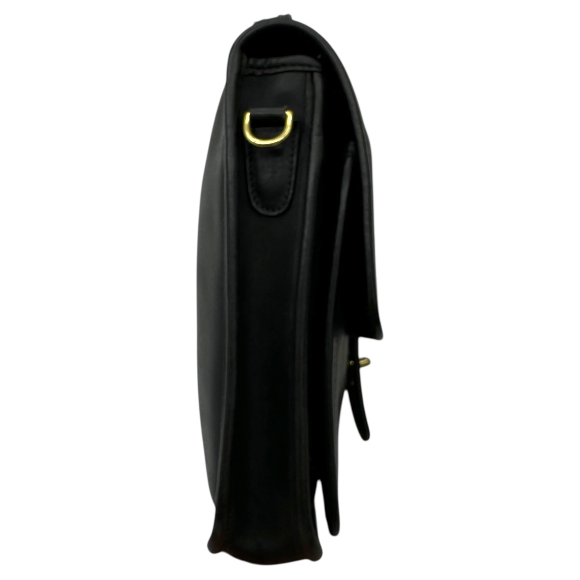 OLD COACH(オールドコーチ) Willis Turnlock Leather 2-Way Shoulder Bag ウィリス ターンロック レザー 2WAY ショルダー バッグ 5130 ブラック