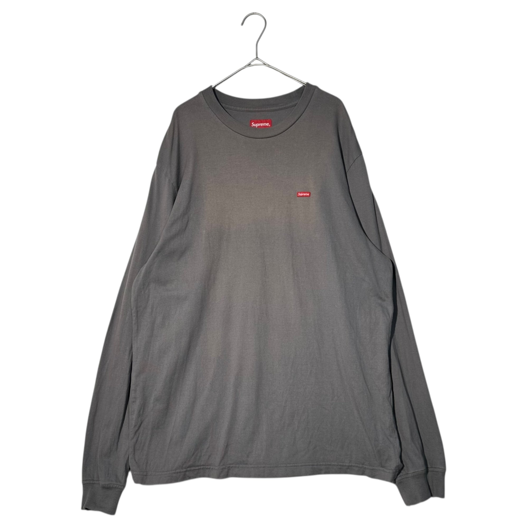 SUPREME(シュプリーム) small box logo long sleeve T-shirt スモール ボックス ロゴ 長袖 Tシャツ ロンT M グレー×レッド