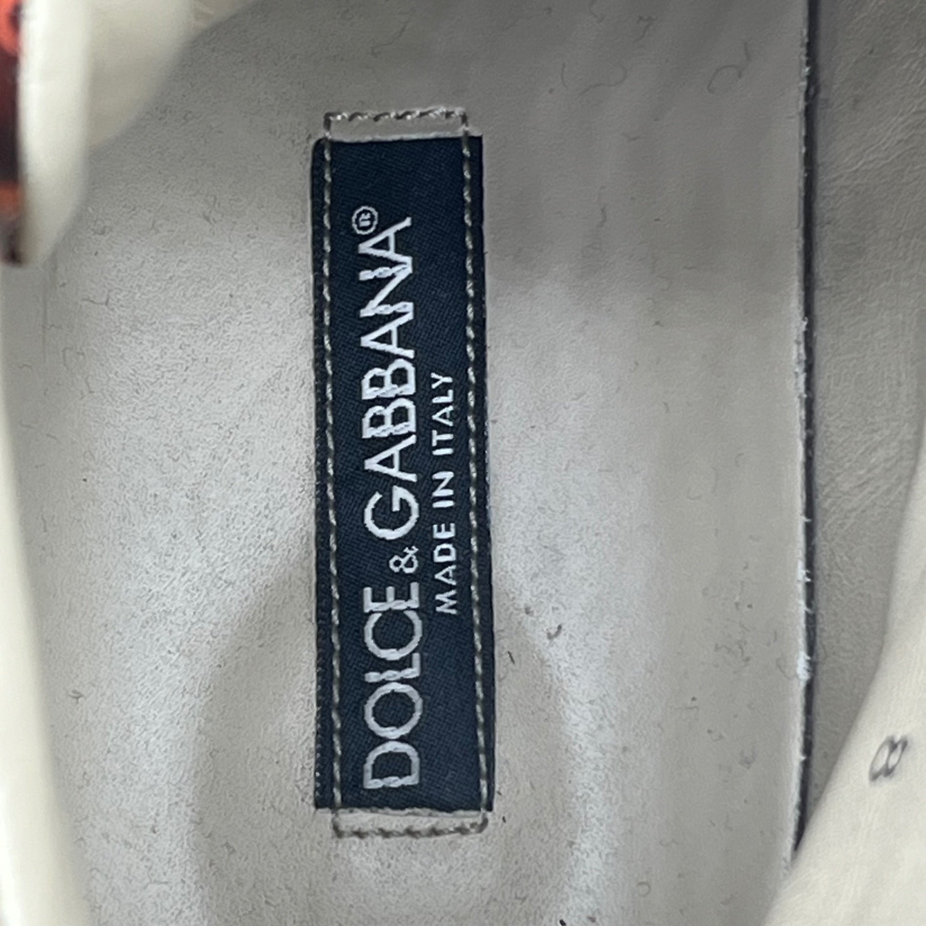 DOLCE&GABBANA(ドルチェ&ガッバーナドルガバ) Double lace camouflage high-cut sneakers ダブル シューレース カモフラ ハイカット スニーカー CS1247 8(26.5xm~27cm程度) レッド