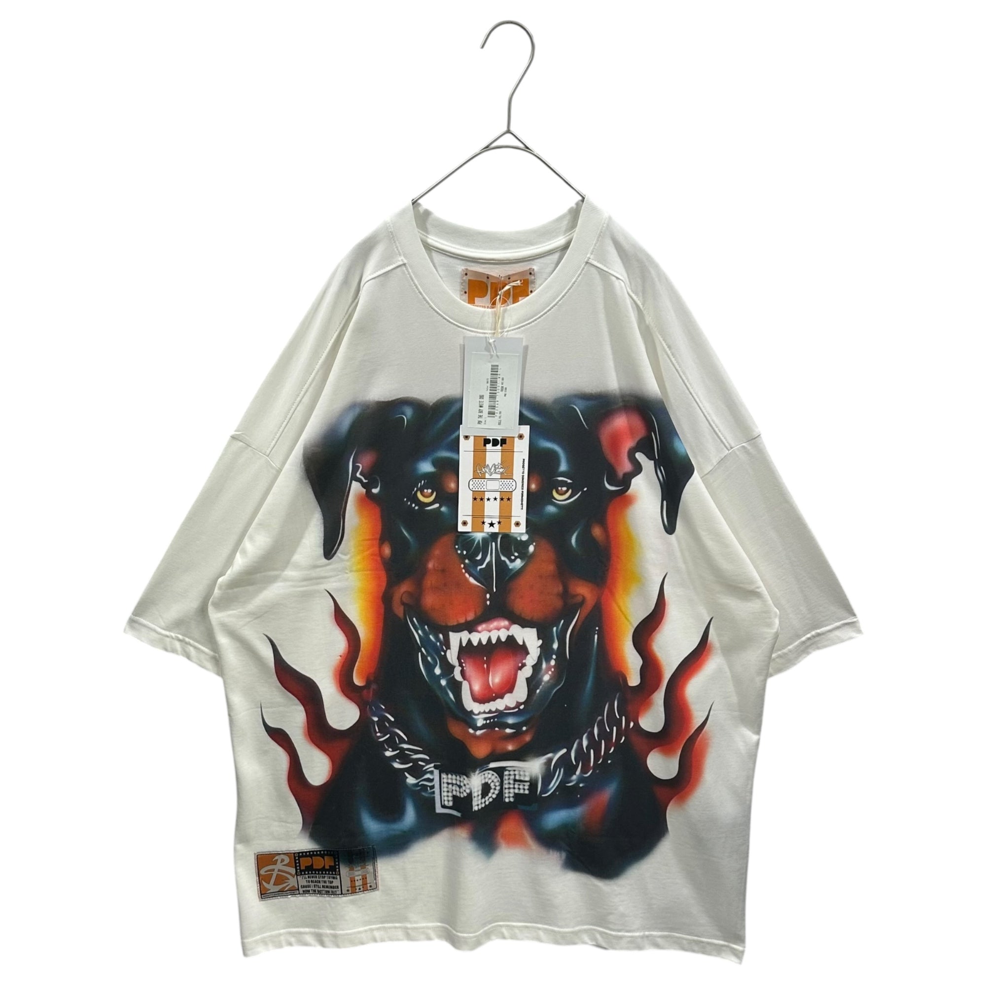 PDF(ピーディーエフ) THE BOY WHITE DOG T-SHIRT / WHITE グラフィック Tシャツ ホワイト PNG STORE 取扱