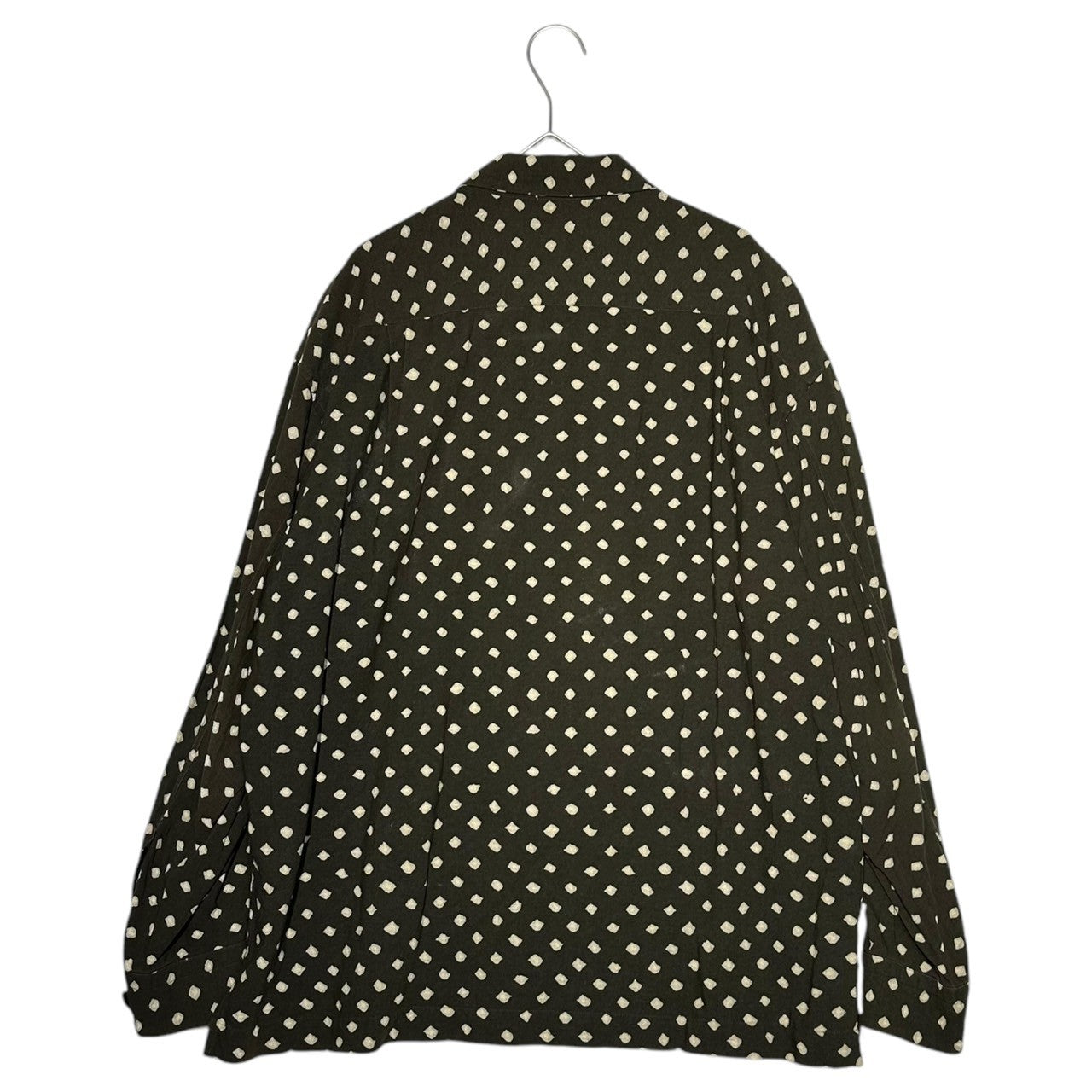 ISSEY MIYAKE MEN(イッセイミヤケメン) 98's Archive all-over silk cotton long-sleeved shirt 98年製 アーカイブ 総柄 シルクコットン 長袖 シャツ ME83-FJ144 S ブラウン