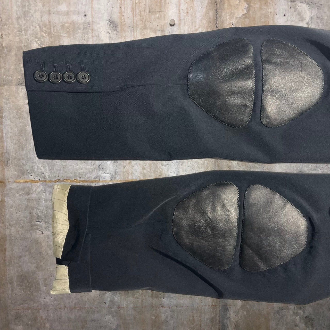 PRADA(プラダ) エルボーパッチ3Bジャケット 48(Lサイズ程度) ネイビー