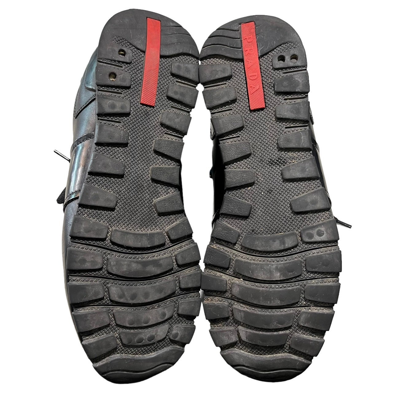 PRADA SPORT(プラダスポーツ) 00's centerline logo sneakers センター ライン ロゴ スニーカー 2718 6(25.5cm程度) ブラック テック