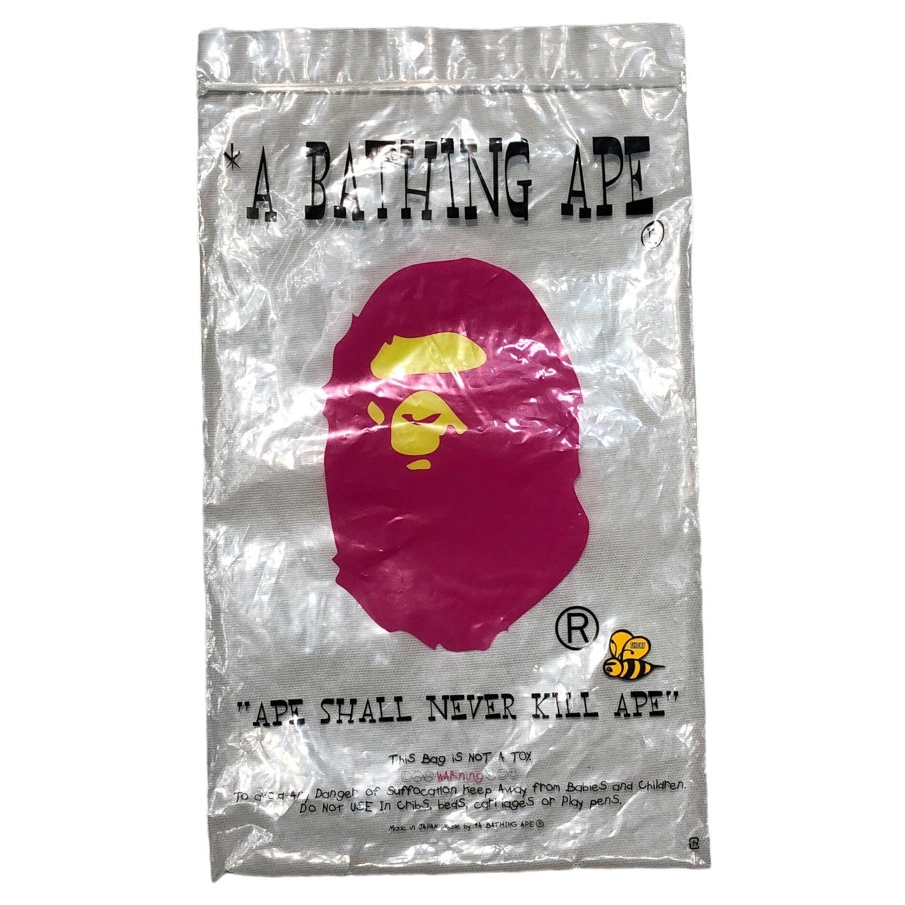 APEE(エイピー) 00's logo ringer T-shirt ロゴ リンガー Tシャツ SHORT(Sサイズ程度) ホワイト×グリーン×ピンク by A BATHNG APE ア ベイシング エイプ Y2K