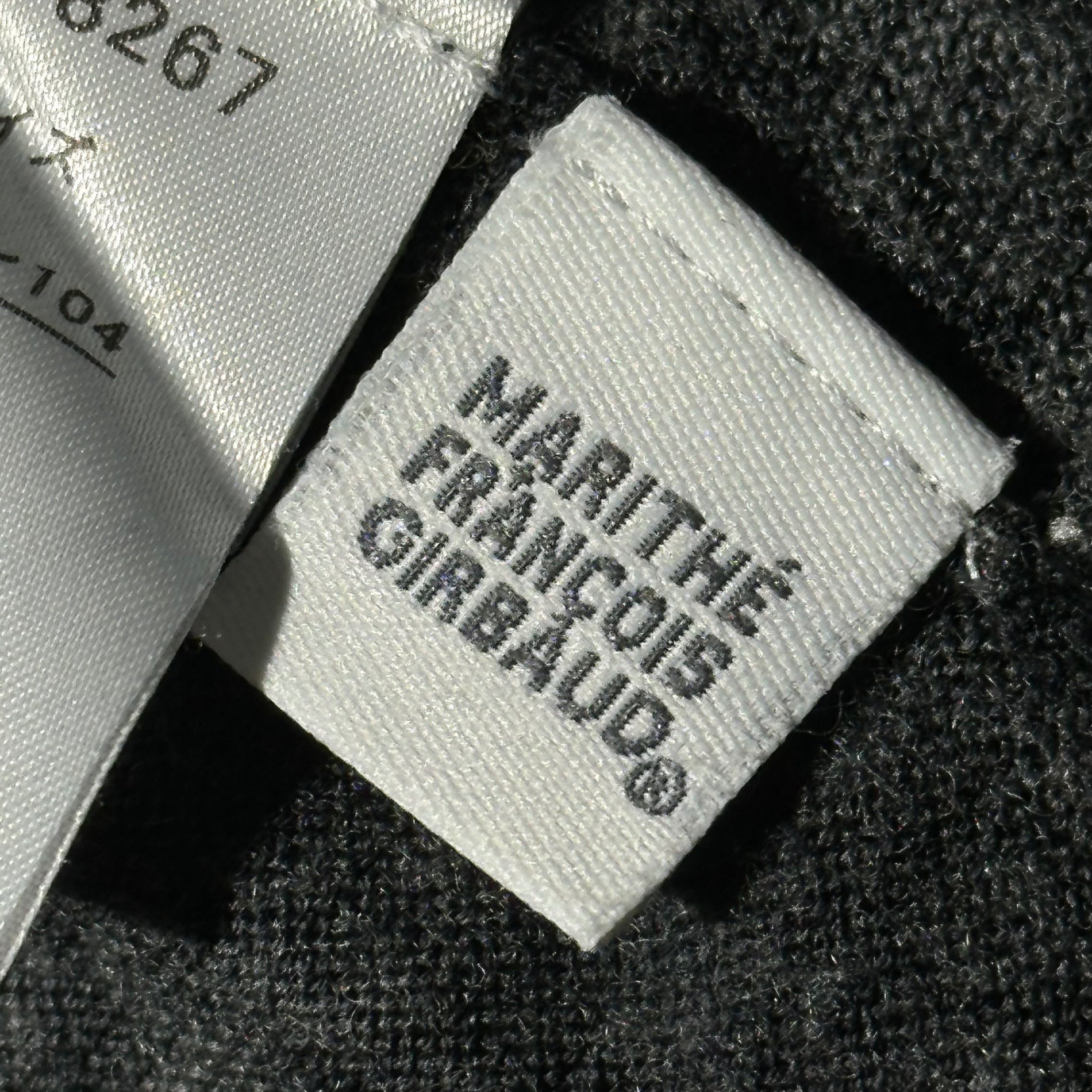 MARITHE FRANCOIS GIRBAUD(マリテフランソワジルボー) 00's Trompe l'oeil Wool Knit Cardigan トロンプルイユ ウール ニット カーディガン M7-8267 L ブラック Y2K だまし絵