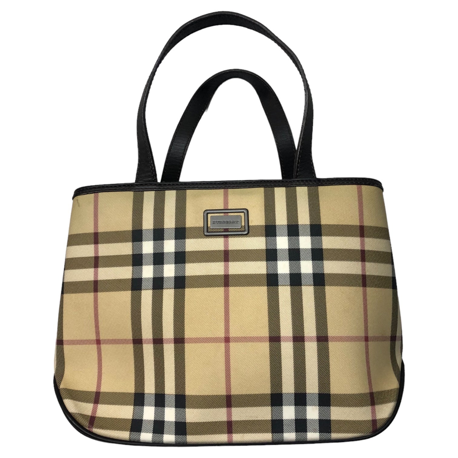 BURBERRY(バーバリー) ノヴァチェック ハンドバッグ ベージュ イタリア製 トート 鞄