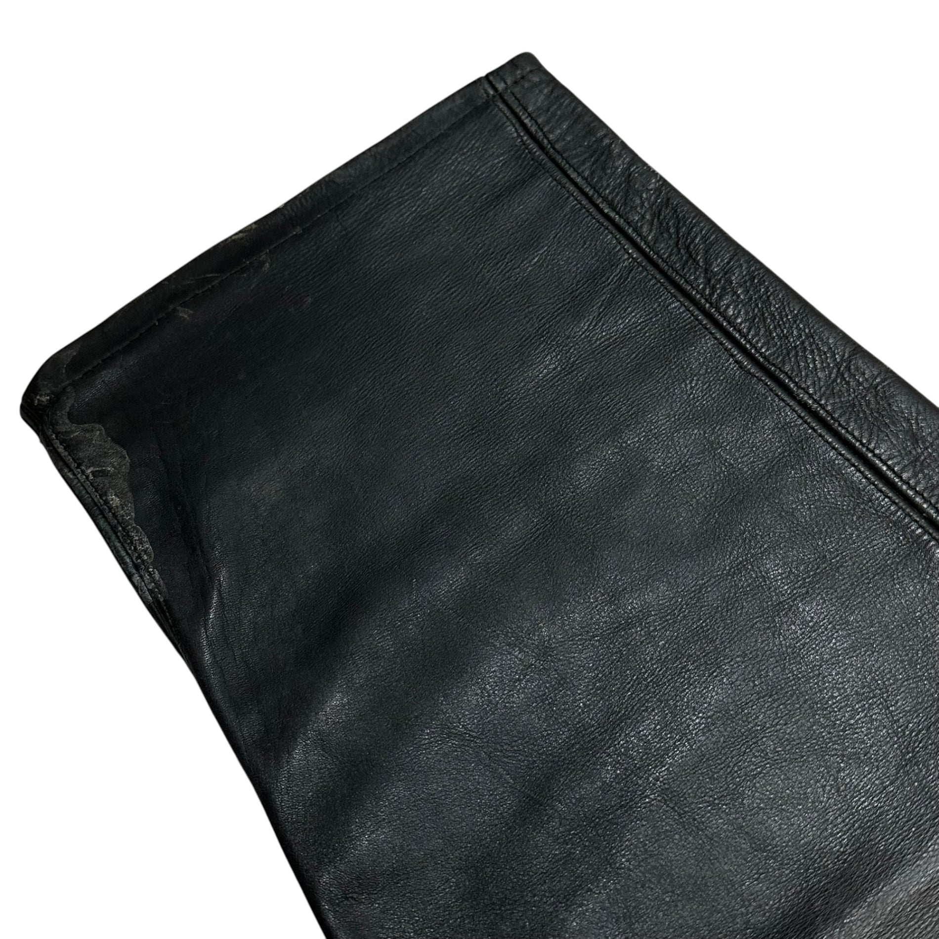 VINTAGE(ヴィンテージ) TALON Zip 3-Pocket Leather Biker Pants 3ポケット レザー バイカー パンツ 32 ブラック