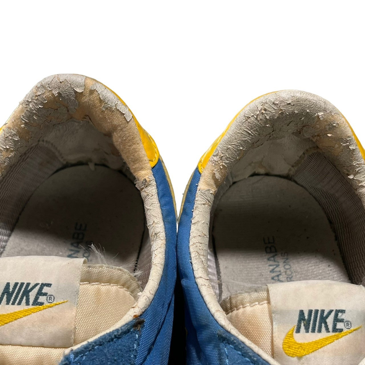 JUNYA WATANABE CdG MAN × NIKE(ジュンヤワタナベコムデギャルソンマン × ナイキ) 02's WAFFLE RACER ワッフルレーサー 306695-471 27cm ブルー×イエロー ローカット スニーカー 2002年 ヴィンテージ 00’s