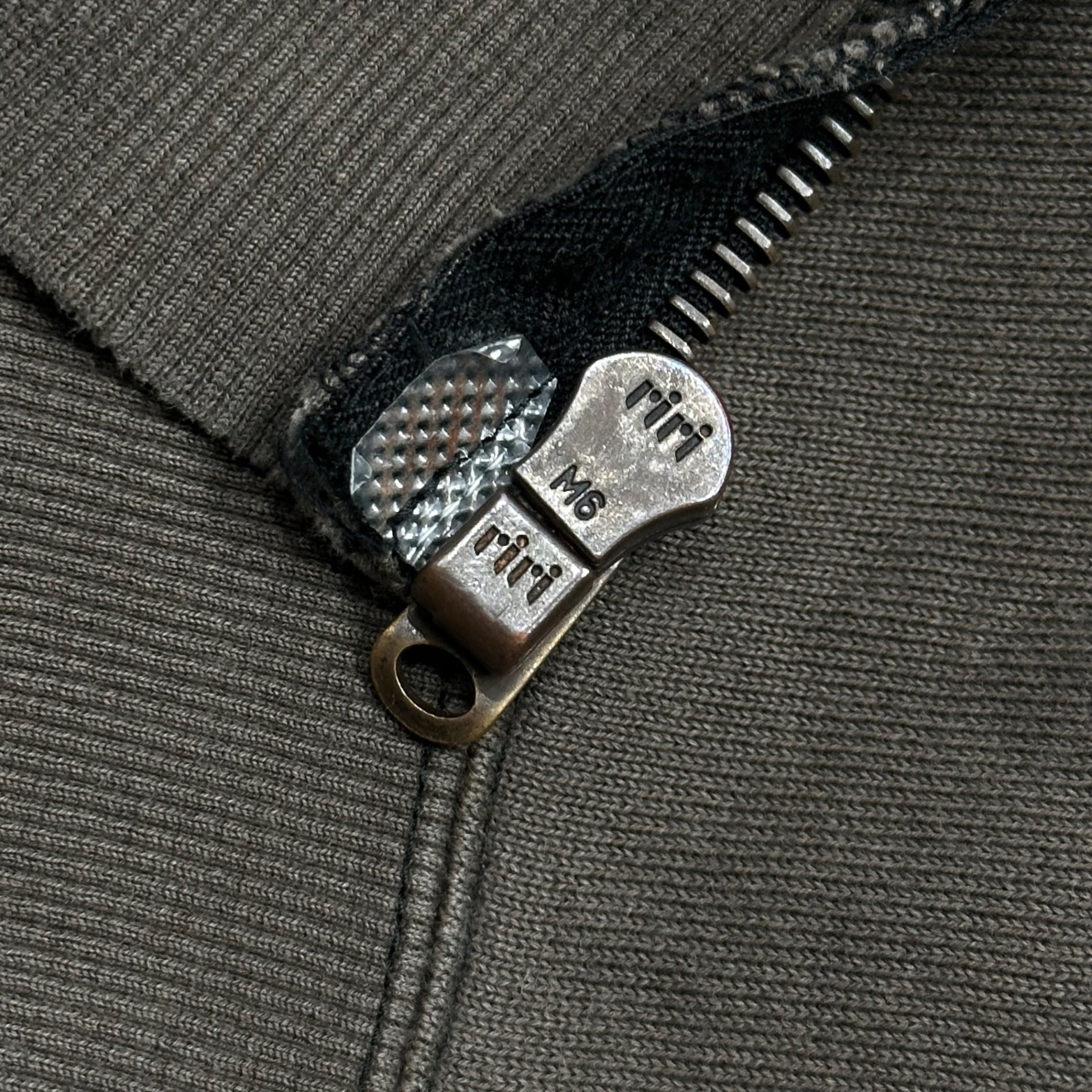 NUMBER (N)INE(ナンバーナイン) 2004SS "DREAM BABY DREAM" ドリーム期 Skull Patch Zip-Up Hoodie スカル パッチ ジップ パーカー 2 ブラウン 00's ダメージ加工