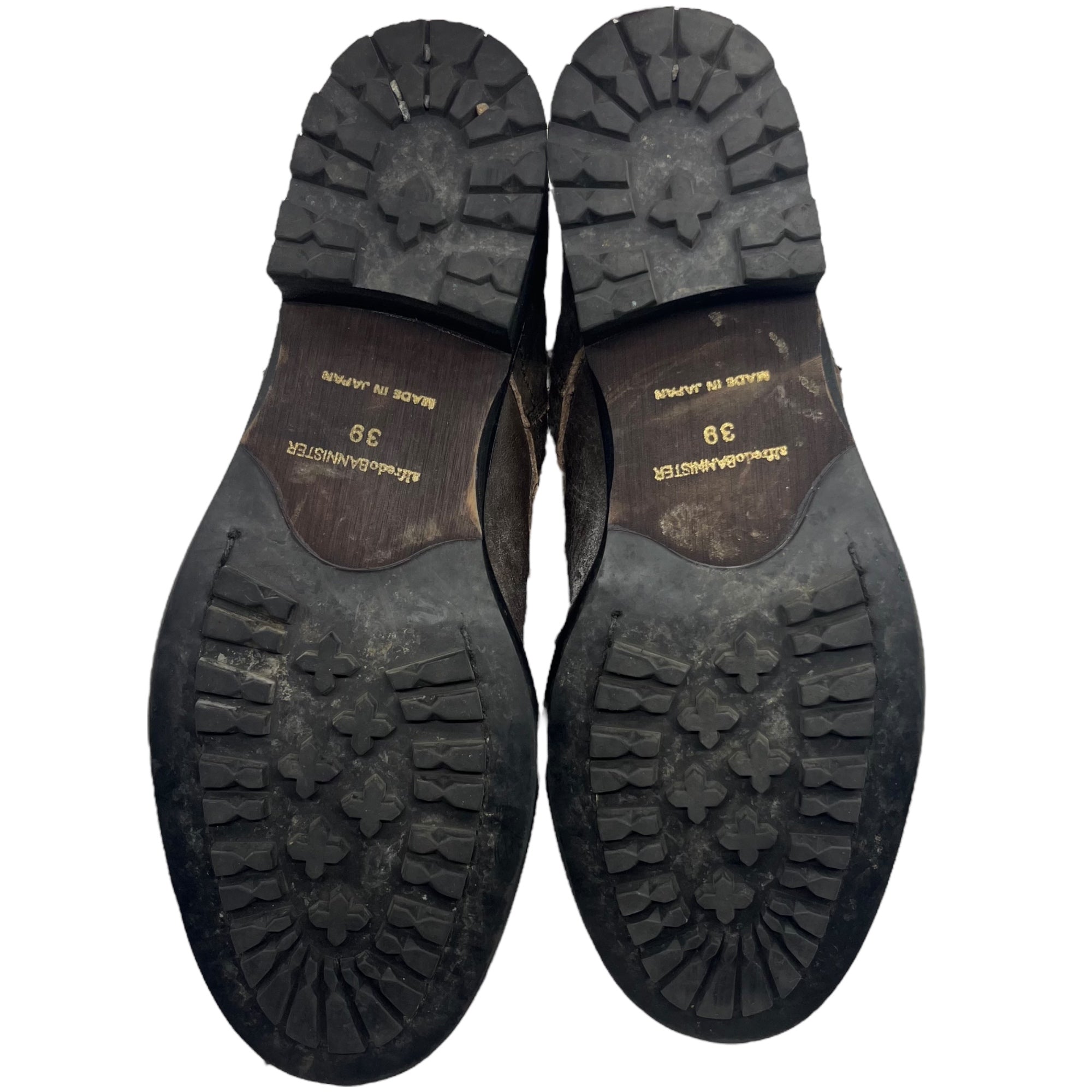 alfredoBANNISTER(アルフレッドバニスター) サイドジップレースアップブーツ 39(24.5~25.0cm程度) ブラウン