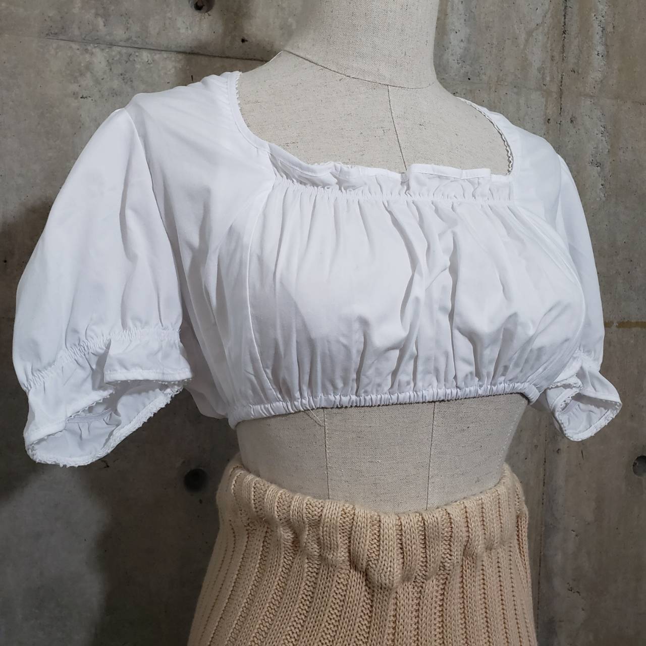 Vintage(ヴィンテージ) Spieh&Wensky 36 ショート丈ブラウス 36(Mサイズ程度) ホワイト