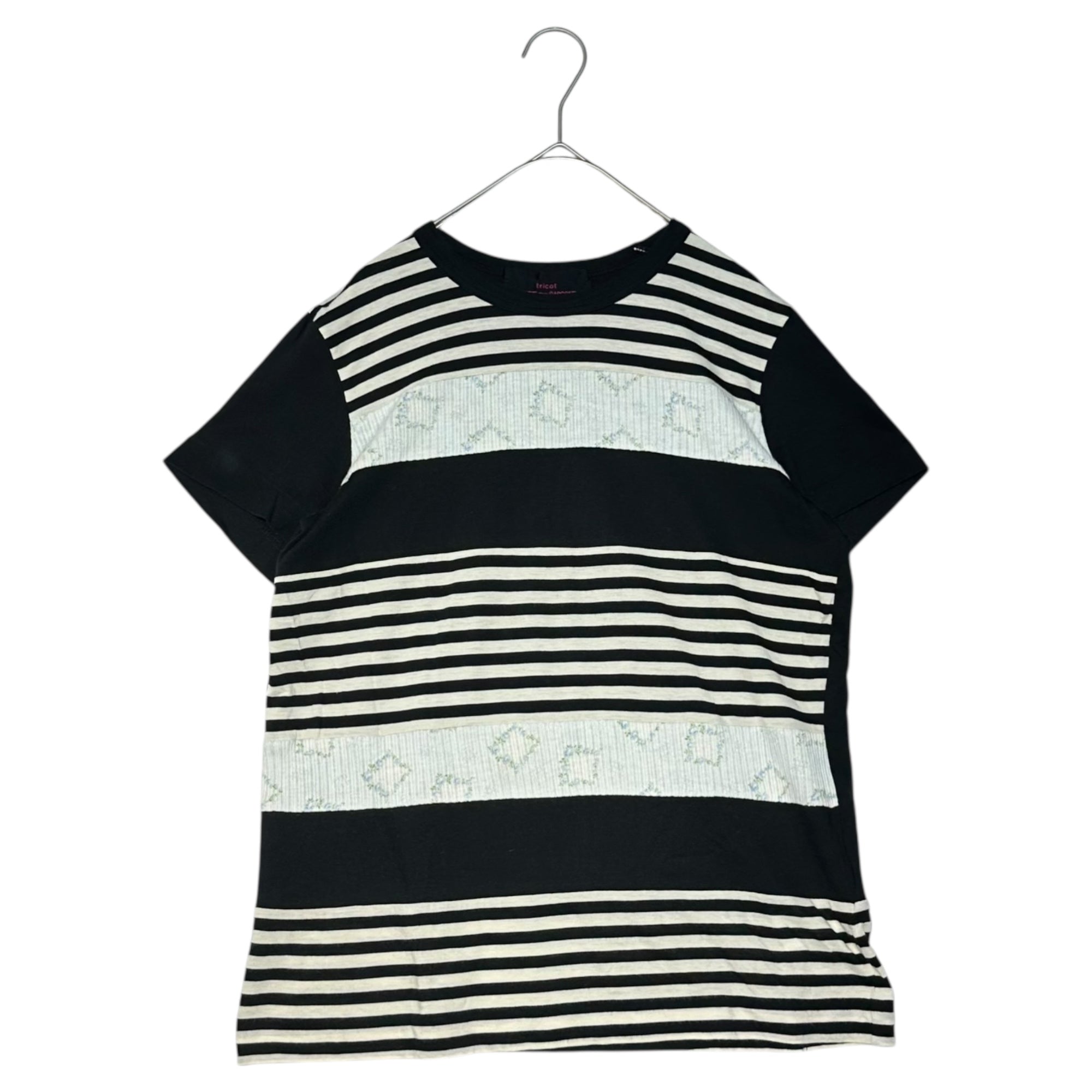 tricot COMME des GARCONS(トリココムデギャルソン) 13SS Design Border S/S Cut & Sewn デザイン ボーダー 半袖 カットソー AD2012 M TK-T211