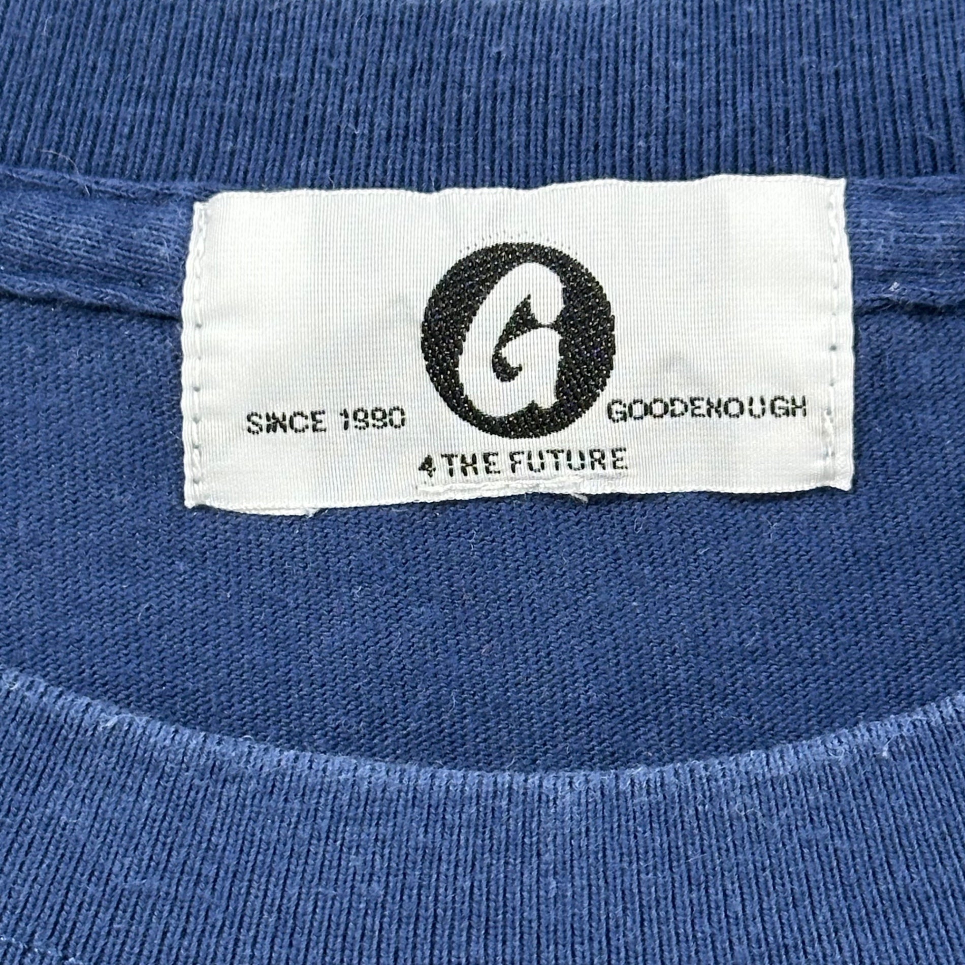 GOODENOUGH(グッドイナフ) 2015’s MCMXCV S/S graphic T-shirt 半袖 グラフィック Tシャツ ネイビー×ホワイト