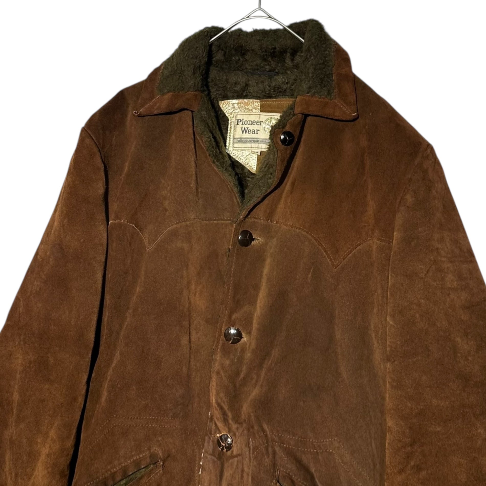 Pioneer Wear(パイオニアウェア) Suede Western Jacket スウェード ウエスタン ジャケット 38(M) ブラウン