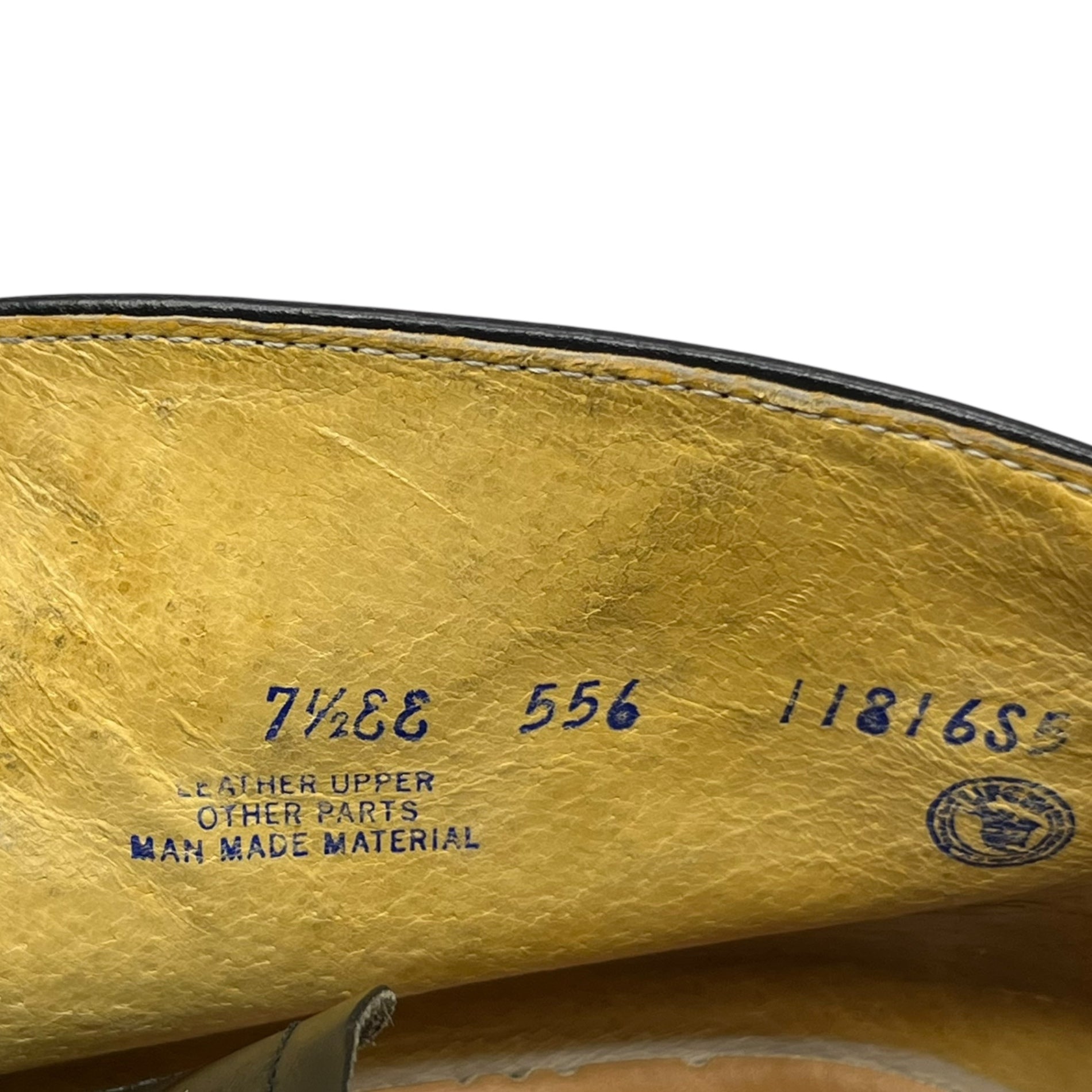 MASON(メイソン) 80's Leather postman chucker boots 80年代 レザー ポストマン チャッカーブーツ ヴィンテージ 7 1/2(25.5cm程度) ブラック US NAVY ミリタリー