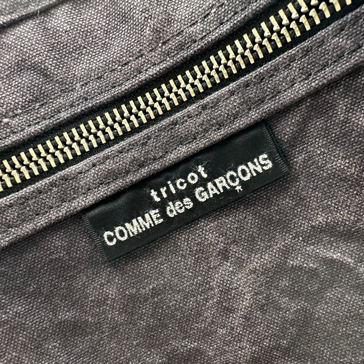 tricot COMME des GARCONS(トリココムデギャルソン) 2000’s Washed Canvas Tote Bag ウォッシュ加工 キャンバス トート バッグ TK-K203 ダークパープル