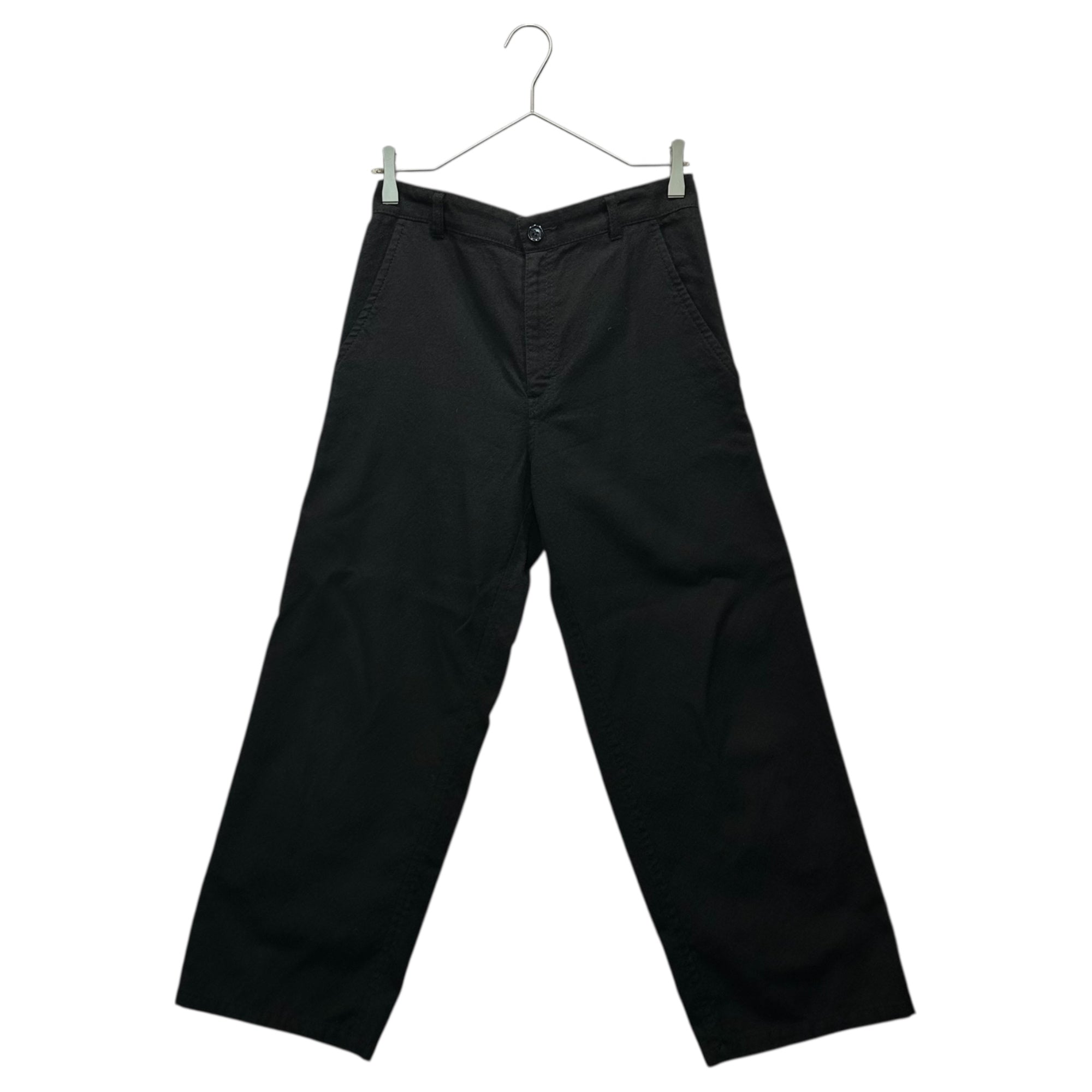 tricot COMME des GARCONS(トリココムデギャルソン) 21AW Wool-Cotton Twill Yarn-Dyed Pants ウール 綿 ツイル 先染め パンツ TH-P014 S ブラック AD2021