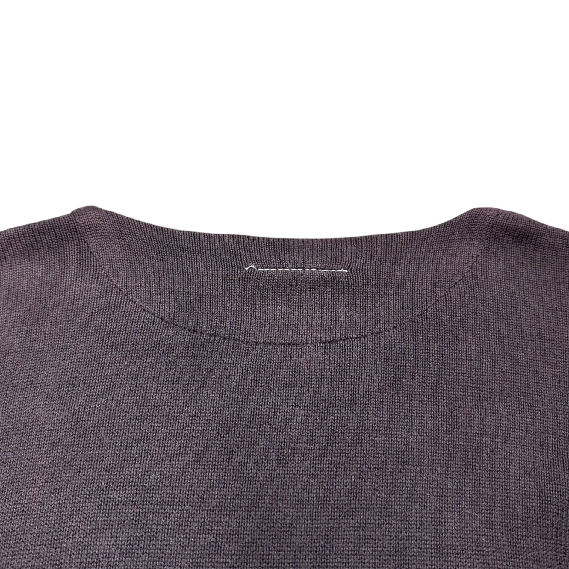 Maison Martin Margiela(メゾン マルタンマルジェラ) ⑥ 02SS~04AW By MISS DEANNA Archive Destroy Cotton Knit ミスディアナ期 アーカイブ デストロイ コットン ニット 表記無(メンズL程度) パープル 00’s 本人期 レディースライン