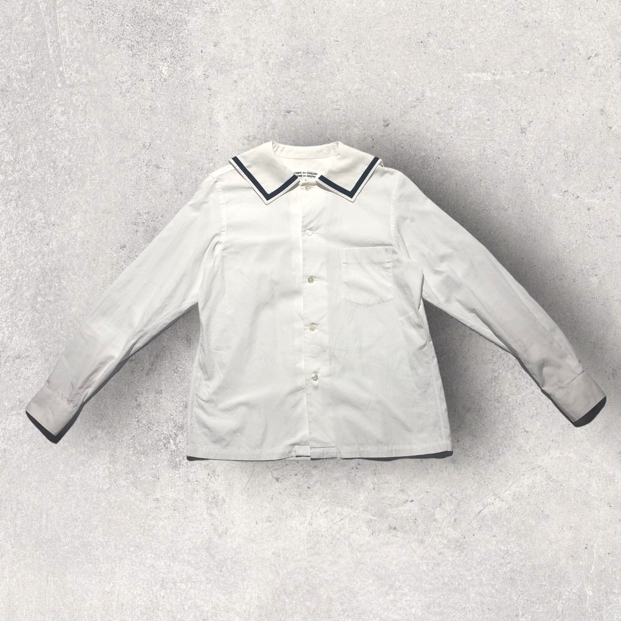 COMME des GARCONS COMME des GARCONS(コムデギャルソンコムデギャルソン) 15AWセーラーカラーシャツ S ホワイト AD2015