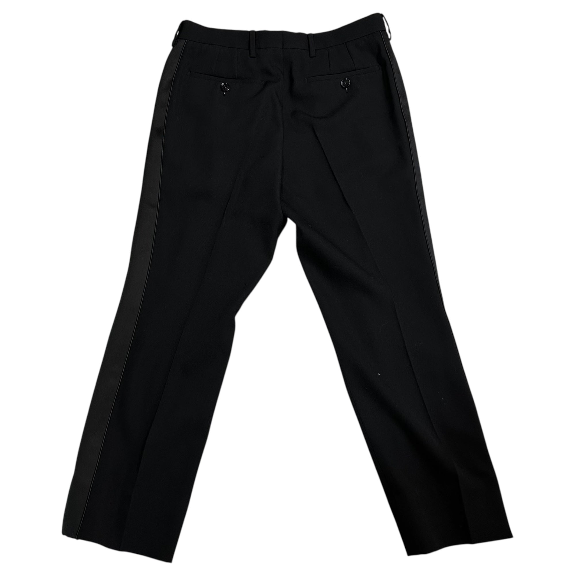 BURBERRY(バーバリー) Sideline Slim Type Woolen Slacks サイドライン スリム タイプ ウール スラックス 4565292/70E 48(M~L程度) ブラック