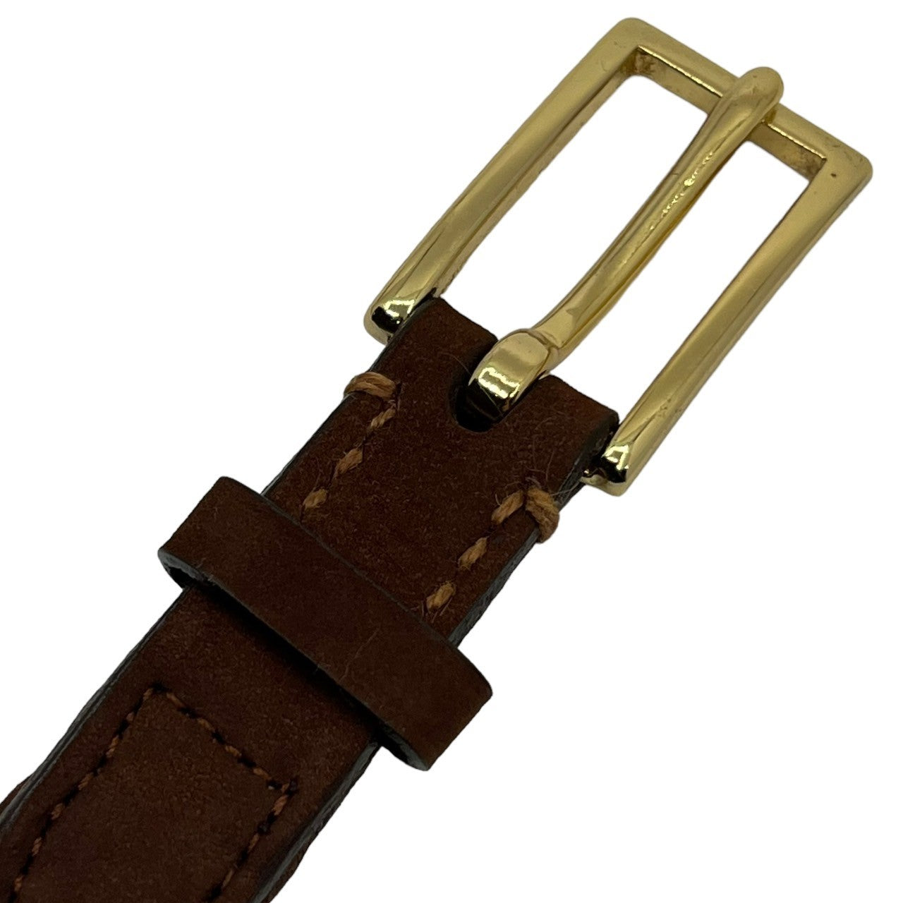 HEUGN(ユーゲン) Nubuck Josh メッシュベルト BROWN BELT002 ブラウン レザー