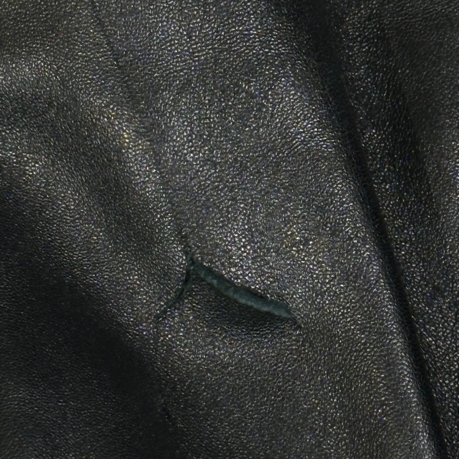 DOLCE&GABBANA(ドルチェ&ガッバーナドルガバ) Lambskin single zip-up ribbed blouson ラムレザー シングル ジップアップ リブ ブルゾン G9972L 44(XS程度) ブラック