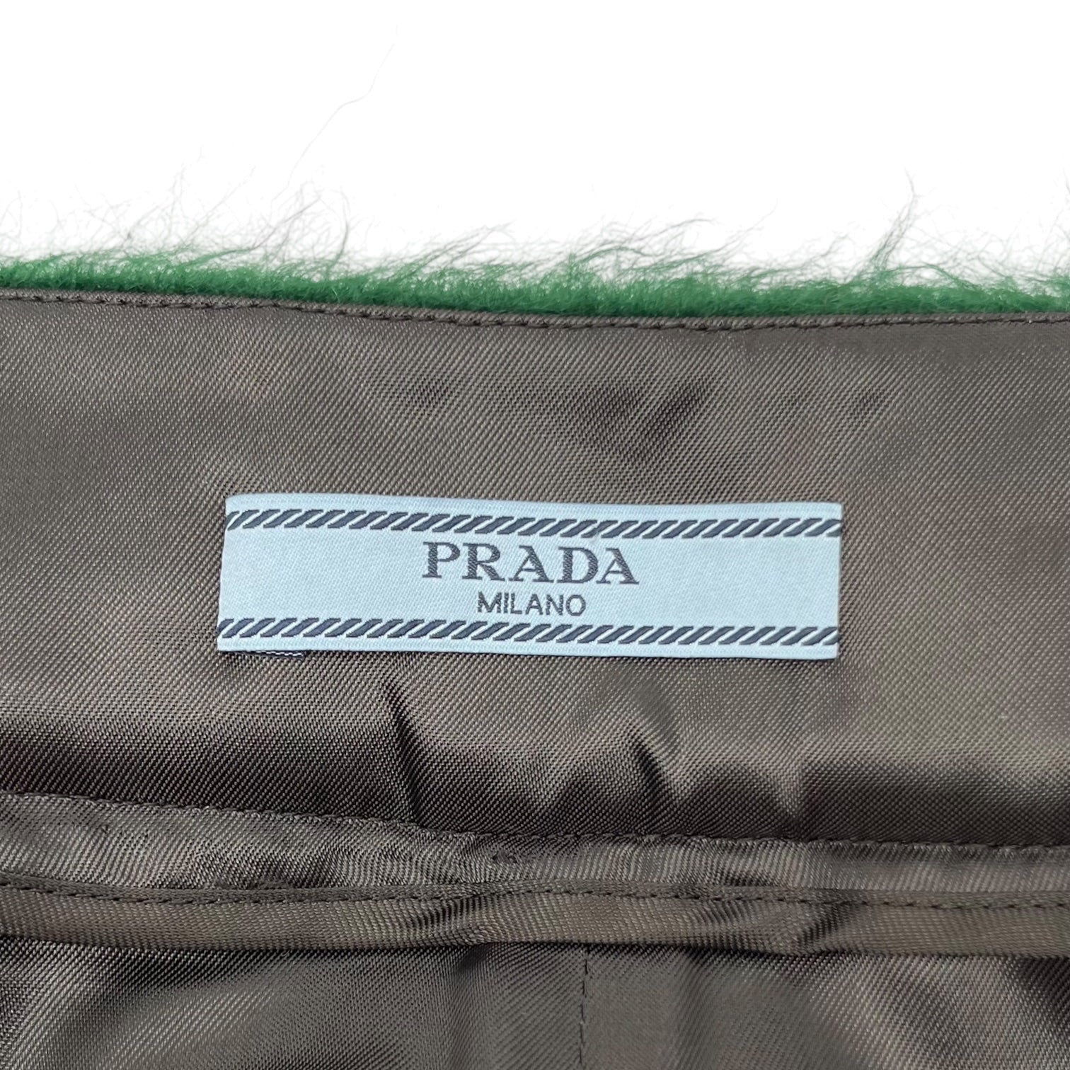PRADA(プラダ) 17AW Alpaca shaggy mermaid skirt アルパカ シャギー マーメード スカート P190MG 36(S程度) グリーン