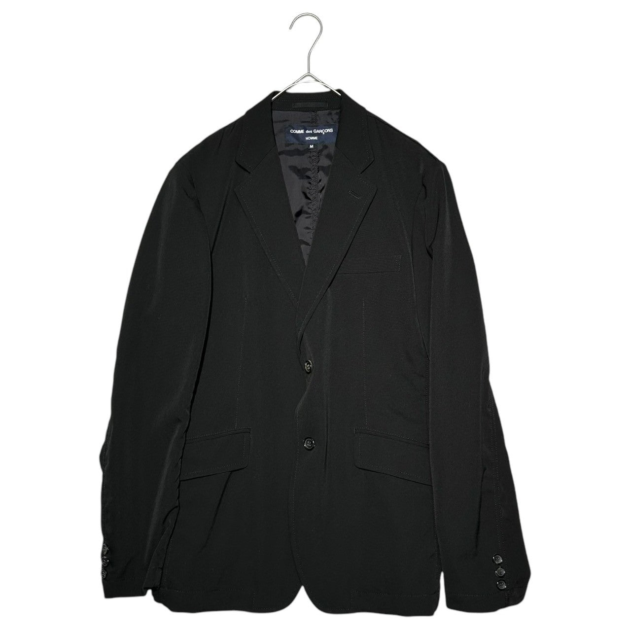 COMME des GARCONS HOMME(コムデギャルソンオム) Classic 2B Tailored Jacket クラシック 2ボタン テーラード ジャケット HB-J101 M ブラック AD2020