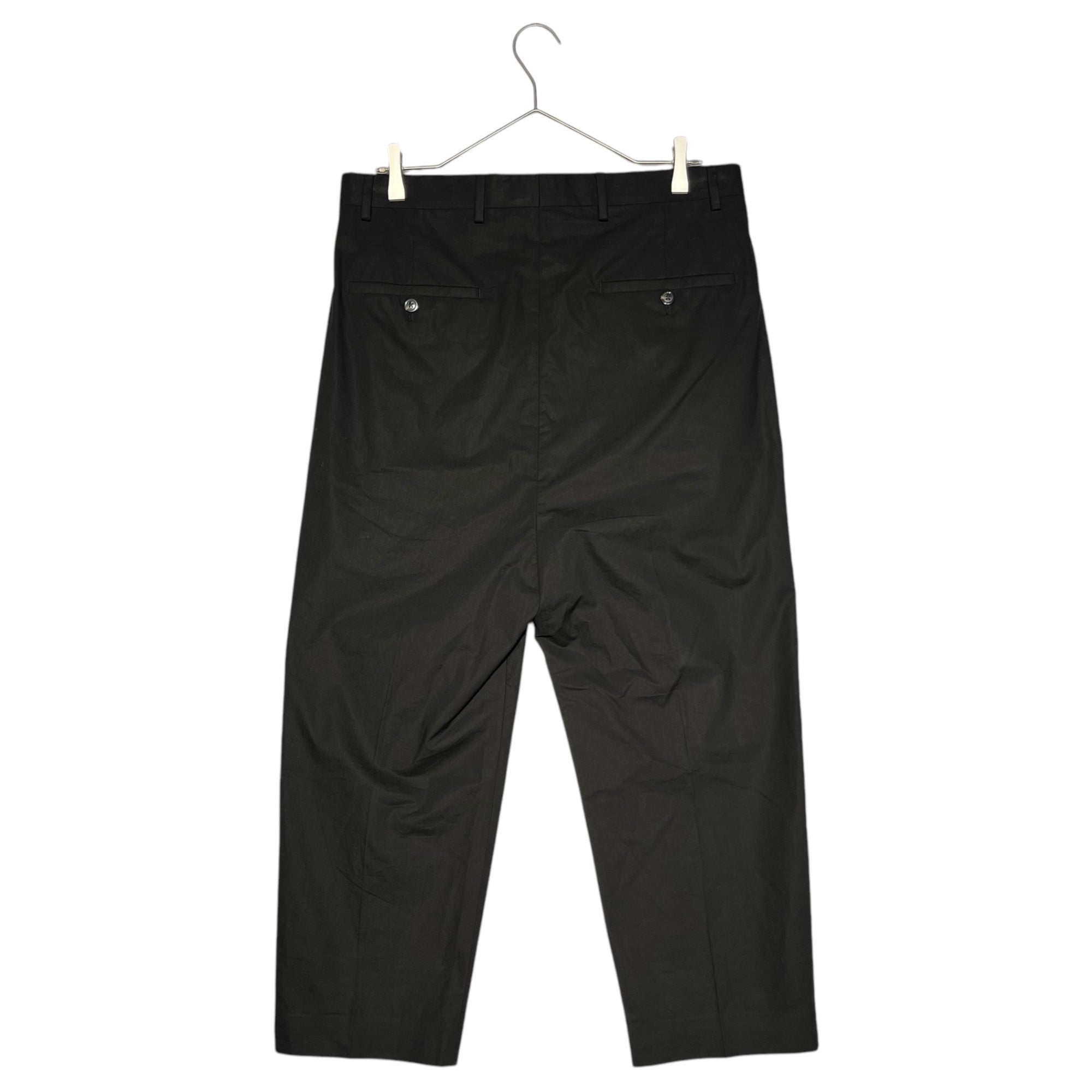 Rick Owens(リックオウエンス) 21SS 7/8 cotton slacks 7分~8分丈 コットン スラックス ASTAIRES クロップド RU21S6359-P 46 ブラック