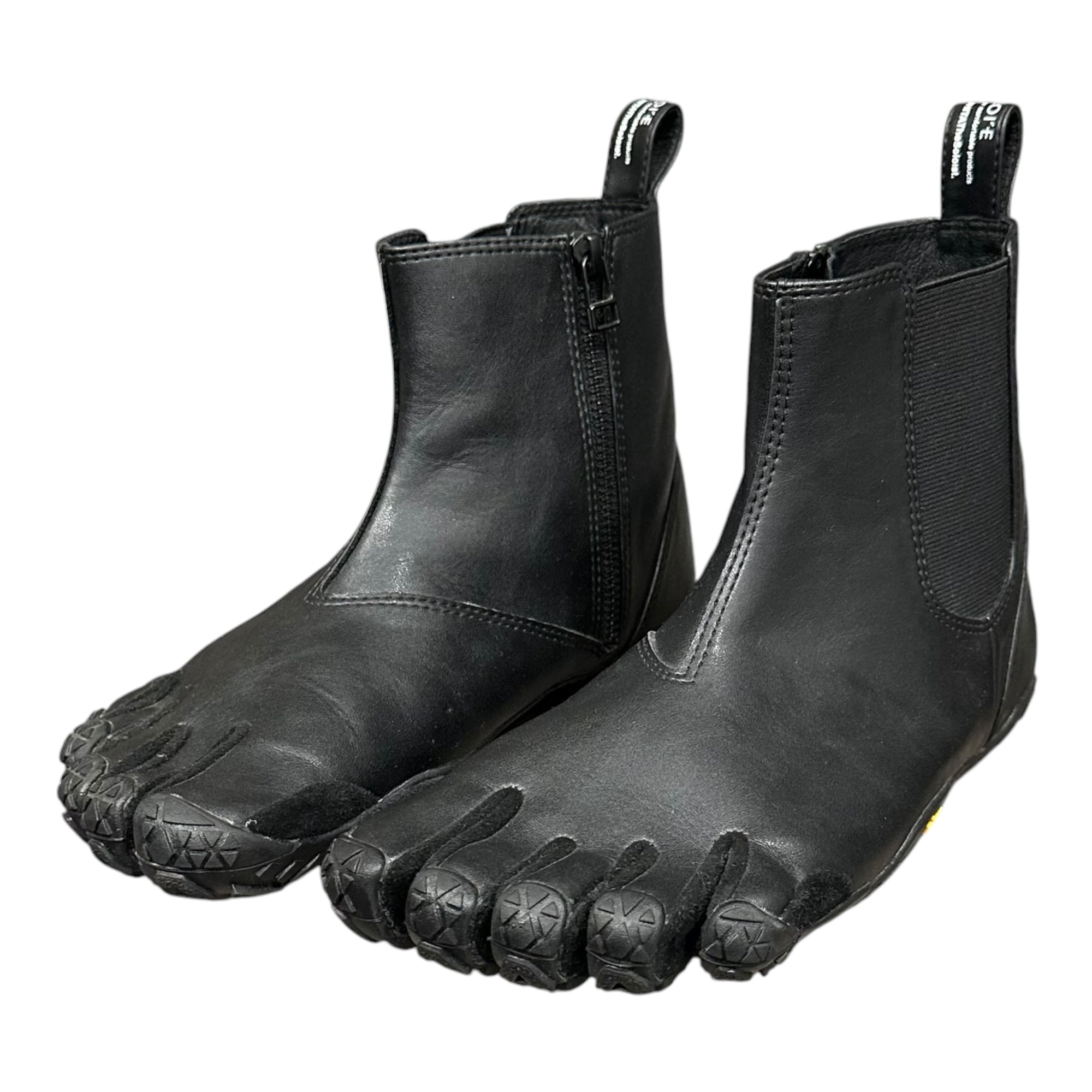 TAKAHIRO MIYASHITA The Soloist.(タカヒロミヤシタザソロイスト) 22SS NIN-CHELSEA SOL Five Finger Boots 忍者 チェルシー ファイブ フィンガー ブーツ SS22MCH1 24.0cm ブラック SUICOKE Vibram