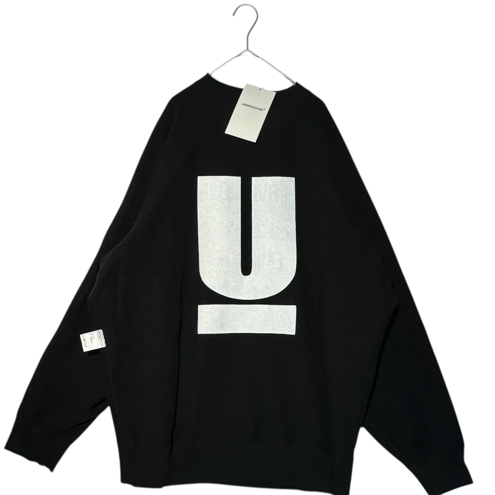 UNDERCOVER(アンダーカバー) ”FOR FIVE COLOURS” Reversible Raglan Sweatshirt リバーシブル ラグラン スウェット UP1E4807-2 4 ブラック