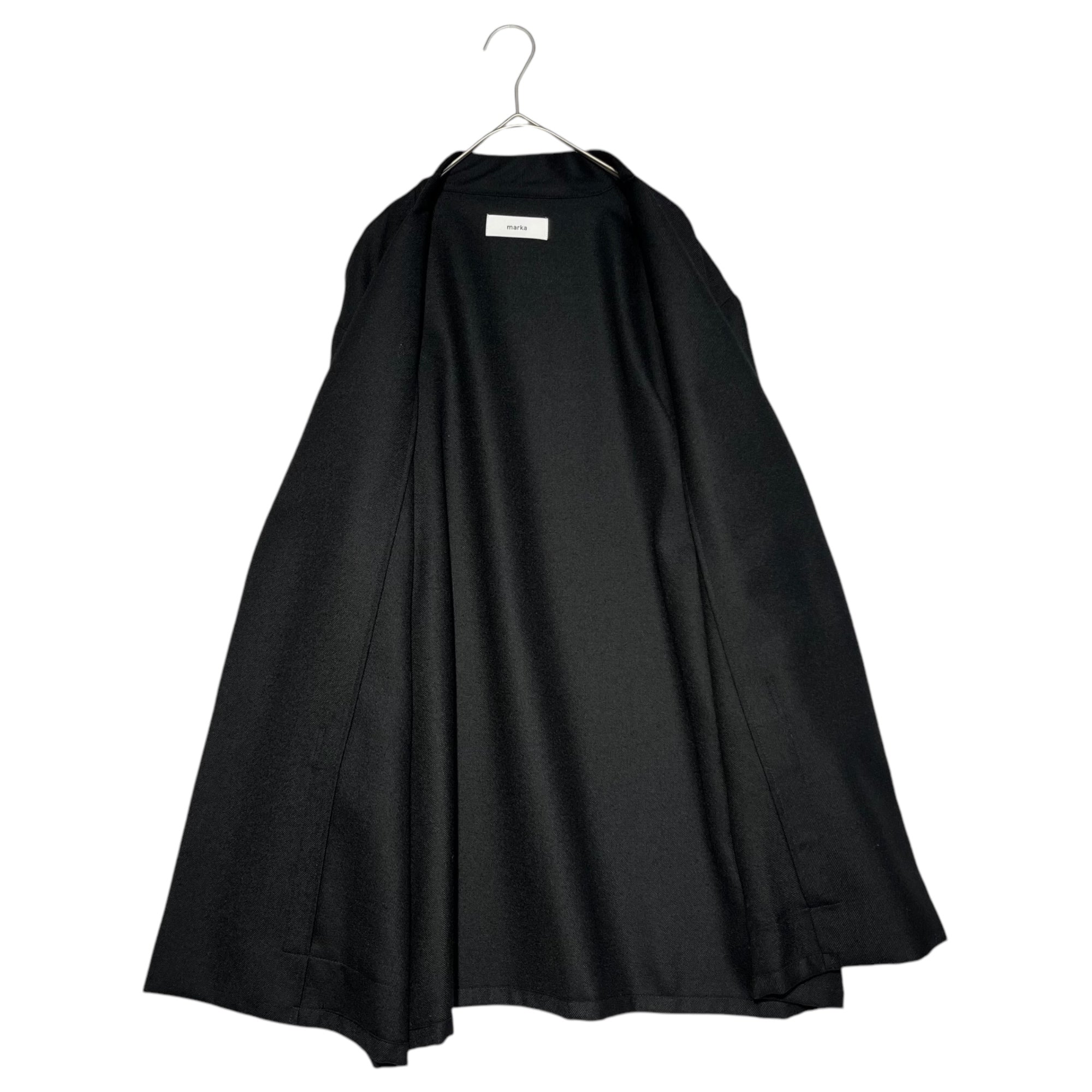 marka(マーカ) LAPELLESS SHIRT JACKET ラペルレス シャツ ジャケット ノーカラー M20C-07SH02C 1(S) ブラック