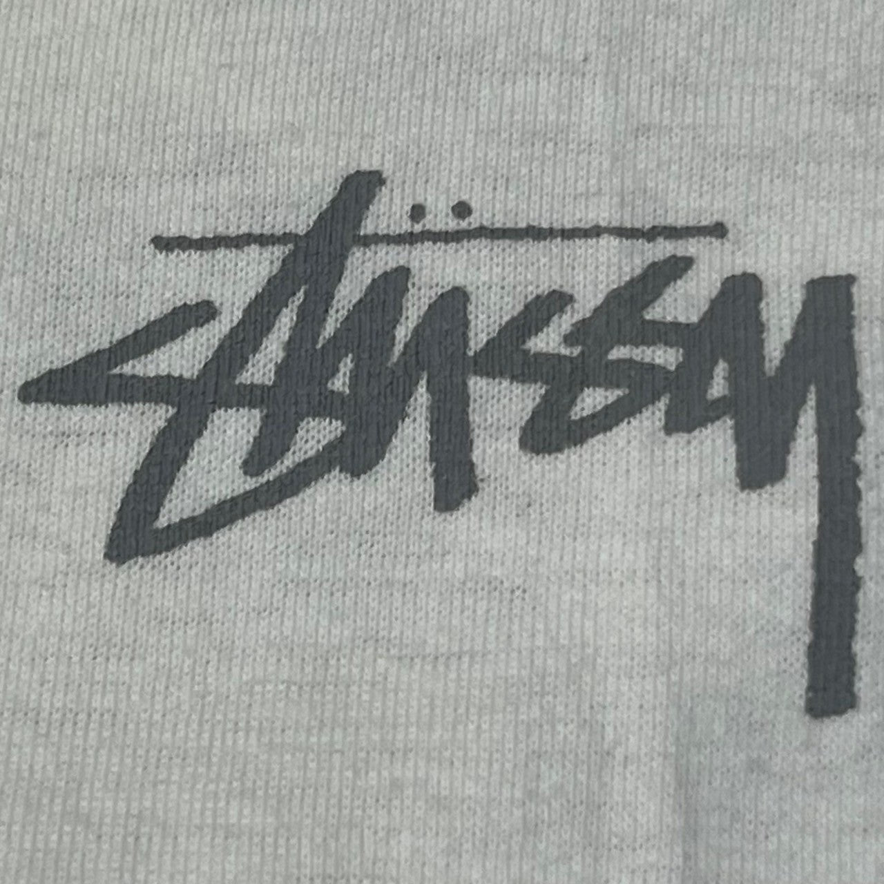 STUSSY(ステューシー) 90's~00's elephant back print Tシャツ 象 バックプリント 紺タグ SIZE M ホワイト×グレー 90~00年代 OLD STUSSY