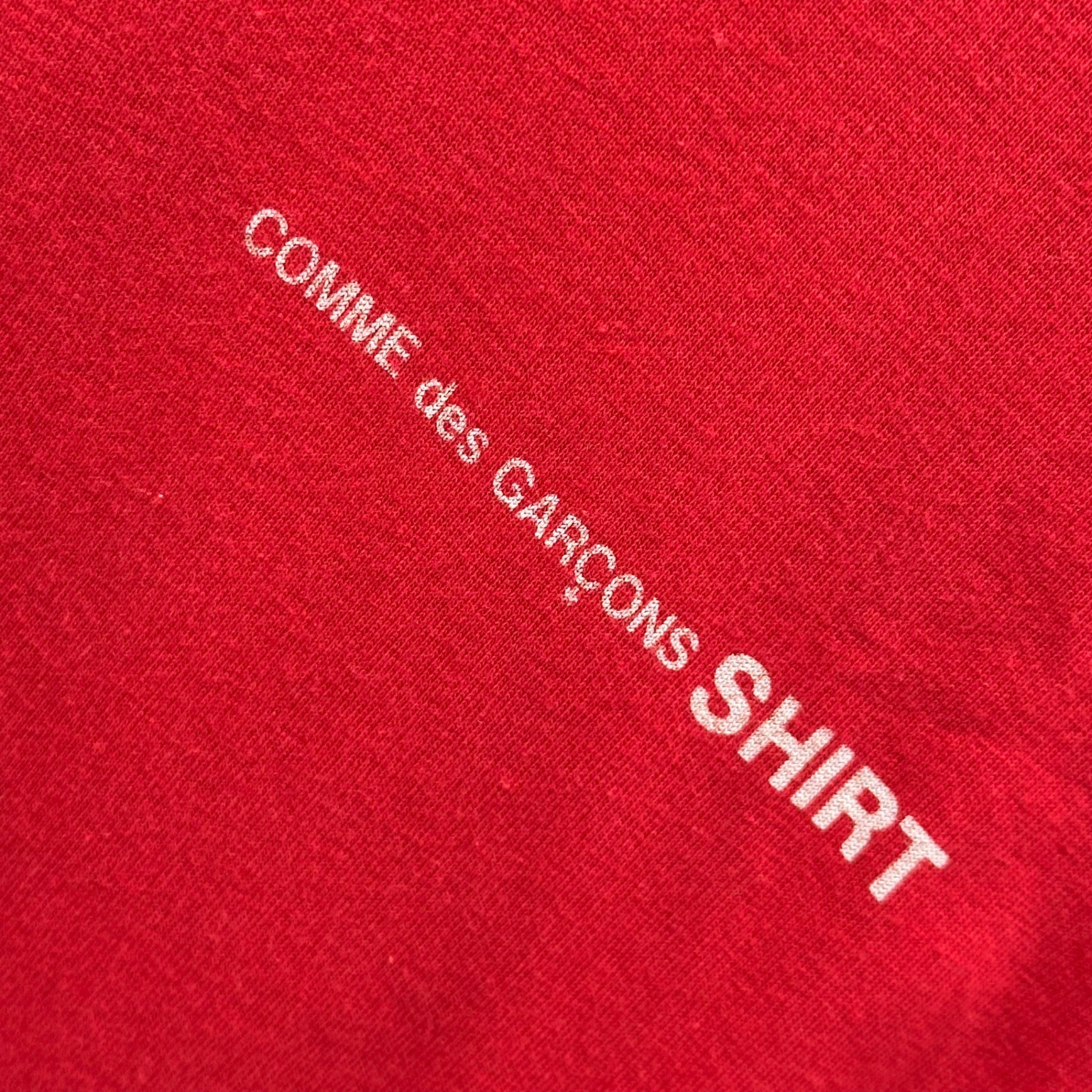 COMME des GARCONS SHIRT(コムデギャルソンシャツ) Small Logo L/S T-Shirt スモール ロゴ 長袖 Tシャツ FI-T016 S レッド