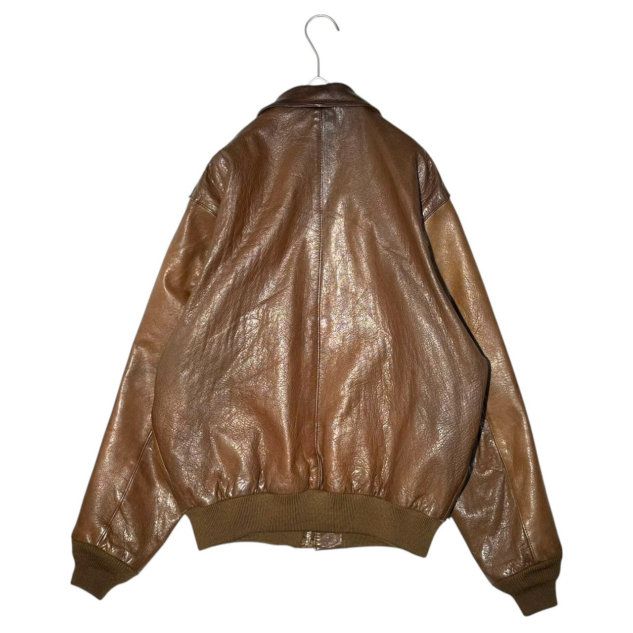 USED(ユーズド) 90's A-2 TYPE Goatskin Flight Jacket 90年代 山羊革 フライト ジャケット CONTRACT NO:1978-08 40(L程度) ブラウン