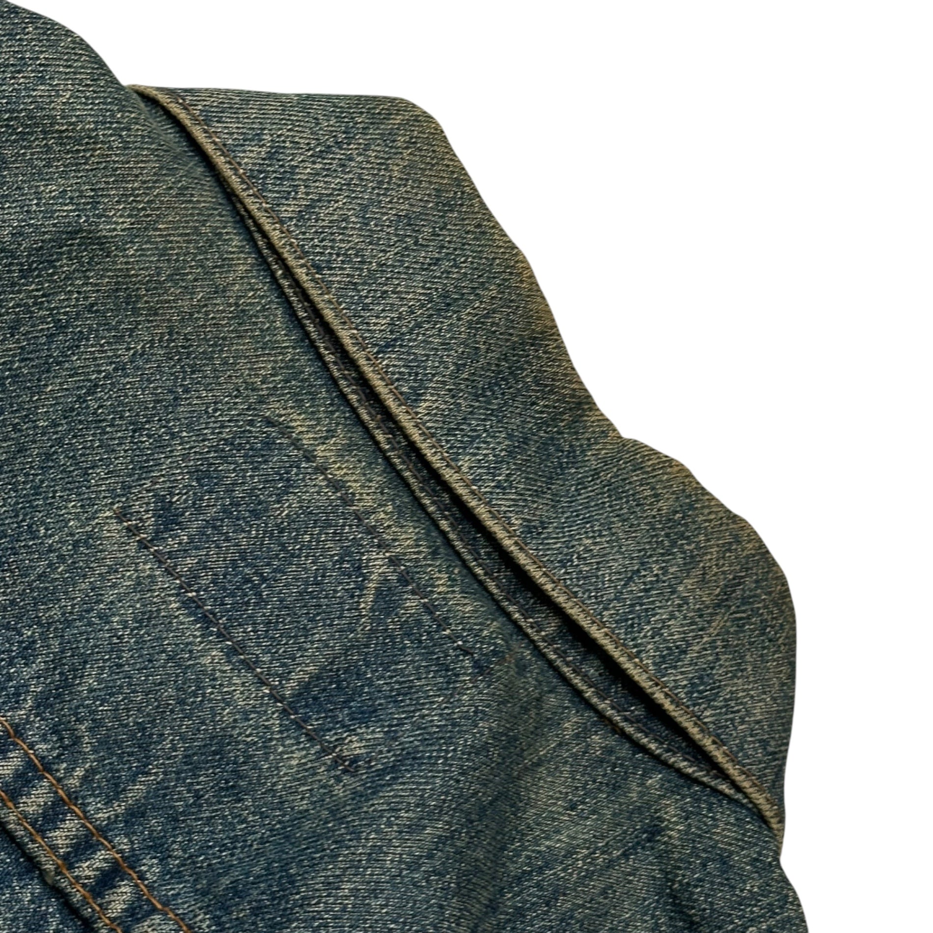 Levi's(リーバイス) 1971~1973's 70505 Denim Trucker Jacket デニム トラッカー ジャケット 70505-0217 表記消(38程度) インディゴ 70'年代 ヴィンテージ Small e ボタン裏52