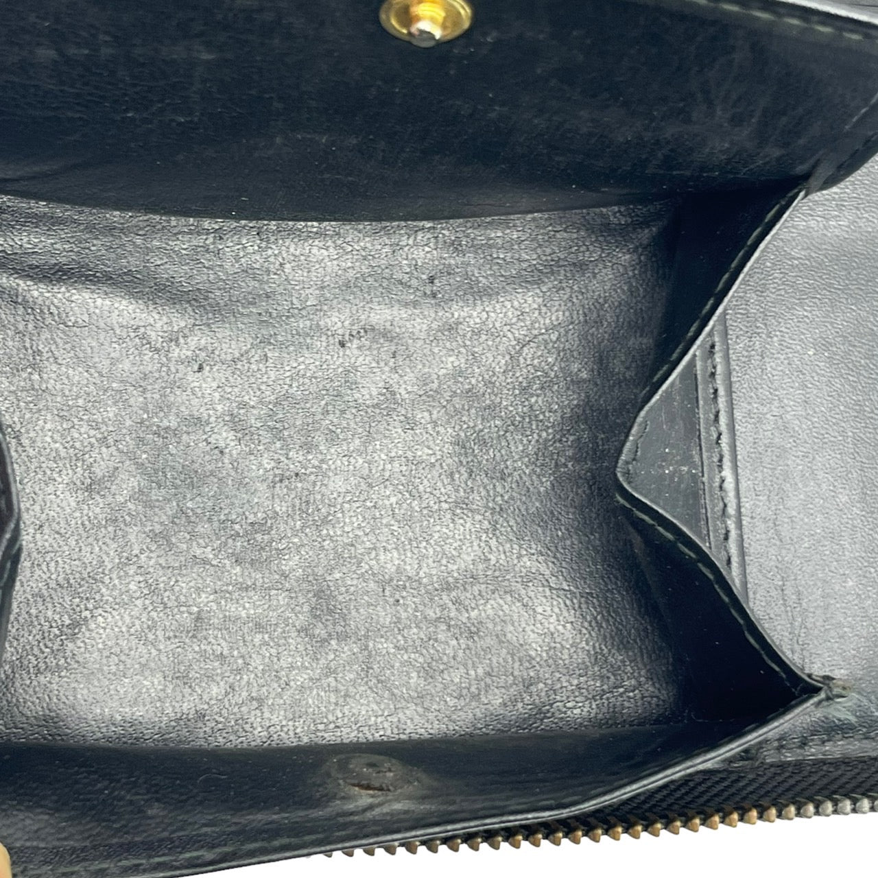 COMME des GARCONS(コムデギャルソン) ラウンドファスナードットウォレット/長財布/水玉 ブラック×ホワイト スペイン製