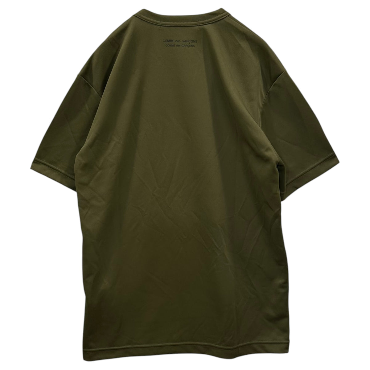 COMME des GARCONS COMME des GARCONS(コムデギャルソンコムデギャルソン) 2025AW Polyester Tee ポリエステル Tシャツ RO-T024 M オリーブ