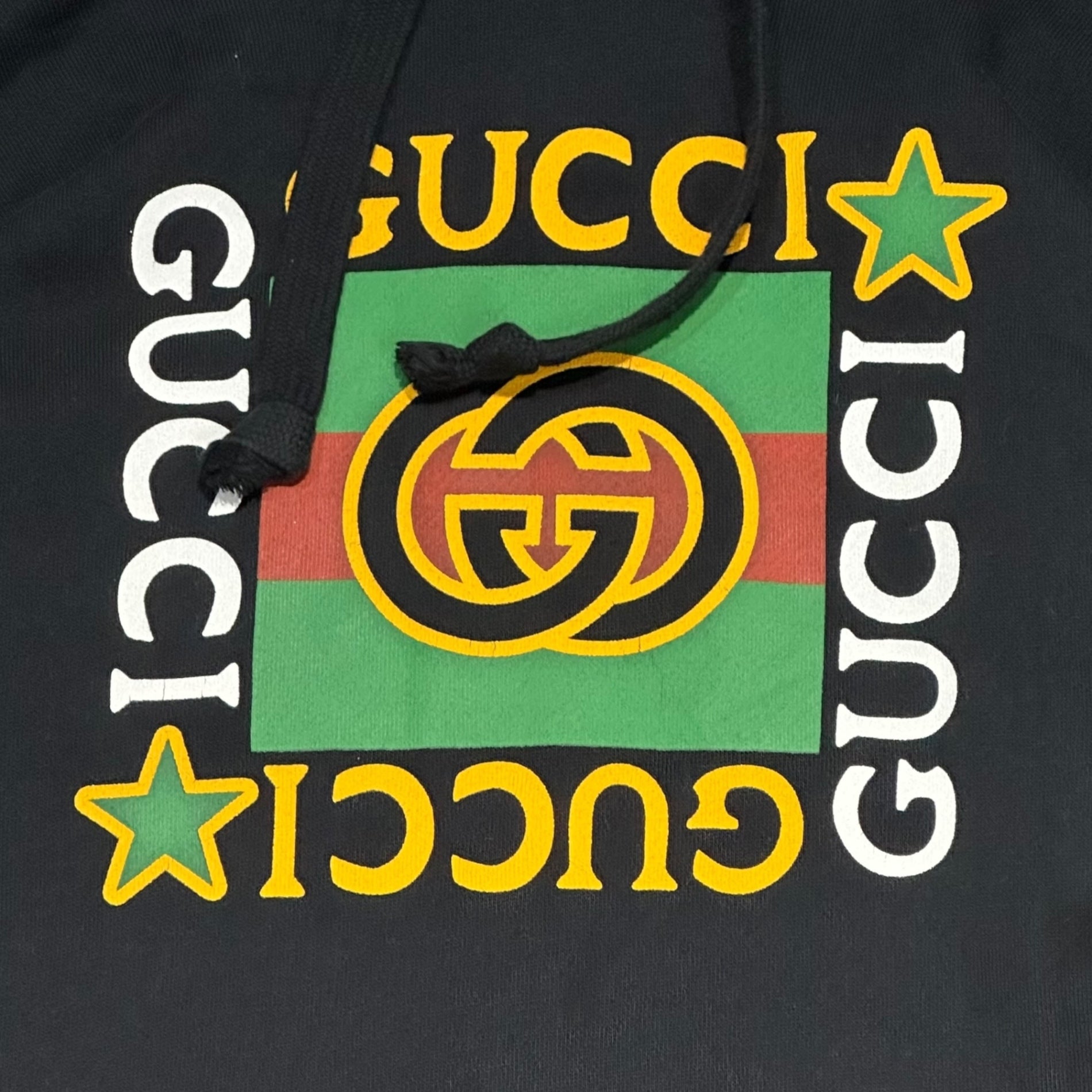 GUCCI(グッチ) Logo Print Pullover Hoodie Dress ロゴ プリント プルオーバー パーカー ワンピース 610144 XJB8V S ブラック