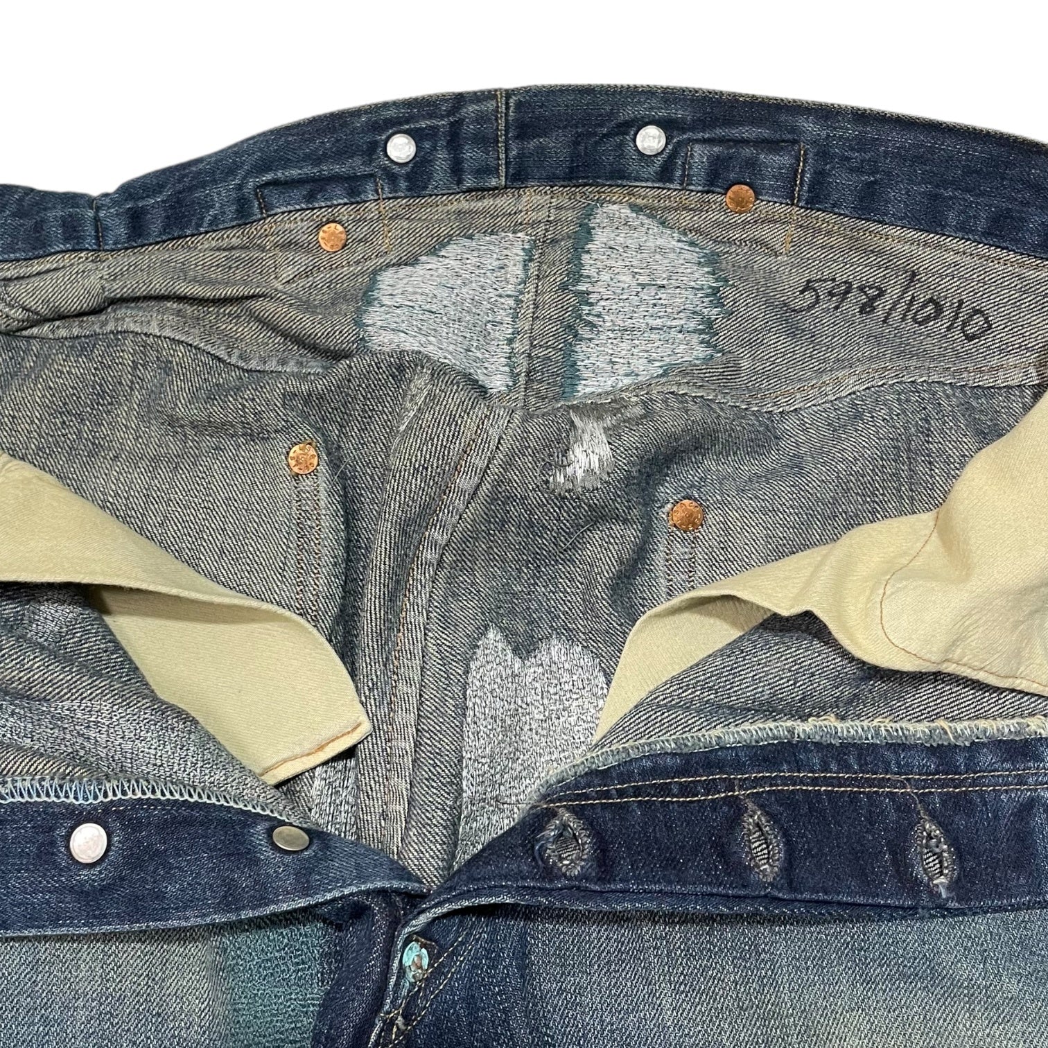 LEVI'S VINTAGE CLOTHING(リーバイスビンテージクロージング) 1901s 501XX INDIGO IMMORTAL デニム パンツ W32 インディゴ 世界1010本限定 シリアルナンバー入り 1901年モデル