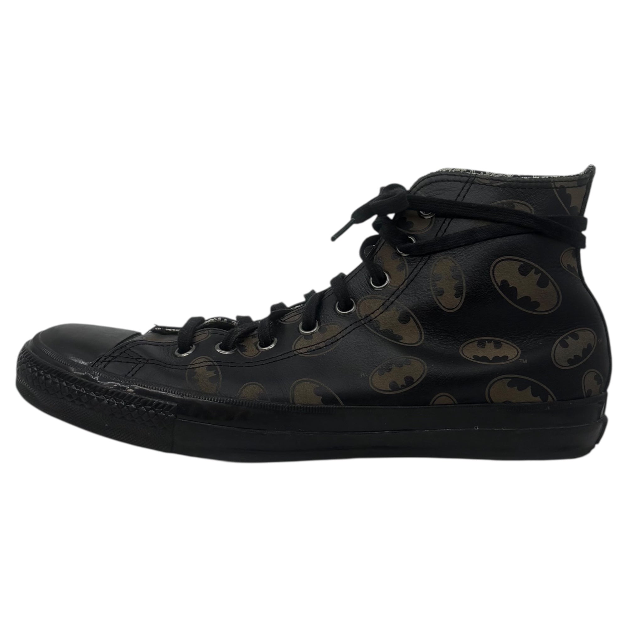 CONVERSE×DC Comics(コンバース×ディーシーコミック) LEATHER ALL STAR BM HI レザー オール スター バッドマン 29cm ブラック コラボ ハイカット スニーカー