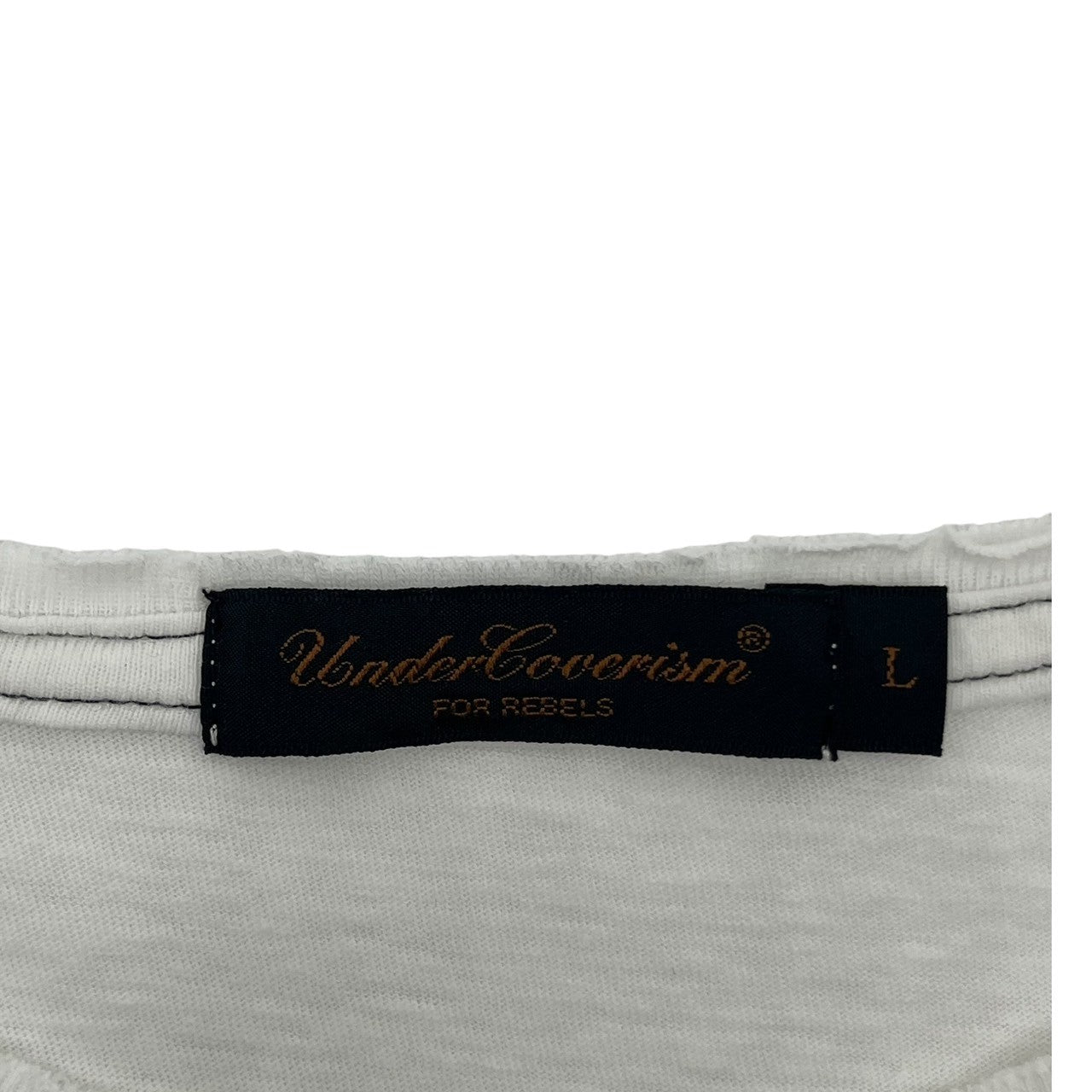 UNDERCOVERISM(アンダーカバイズム) 03SS SCAB期 four leaf clover t-shirt スキャブ 四葉のクローバー Tシャツ L ホワイト×グリーン